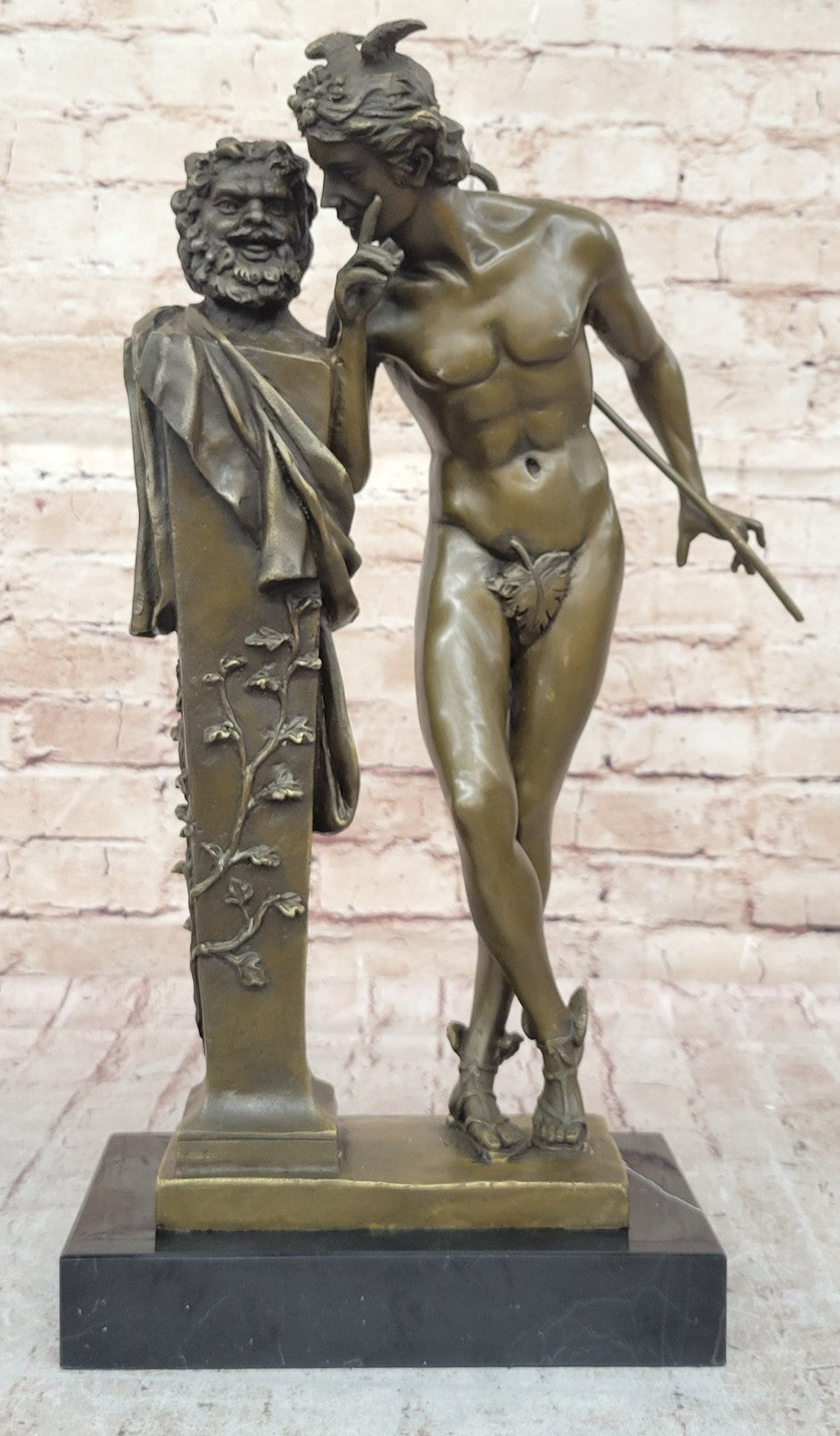 Art Deco Real Bronze Sculpture Hot Cast Flying Mercury Classic Artwork Sale DEAL