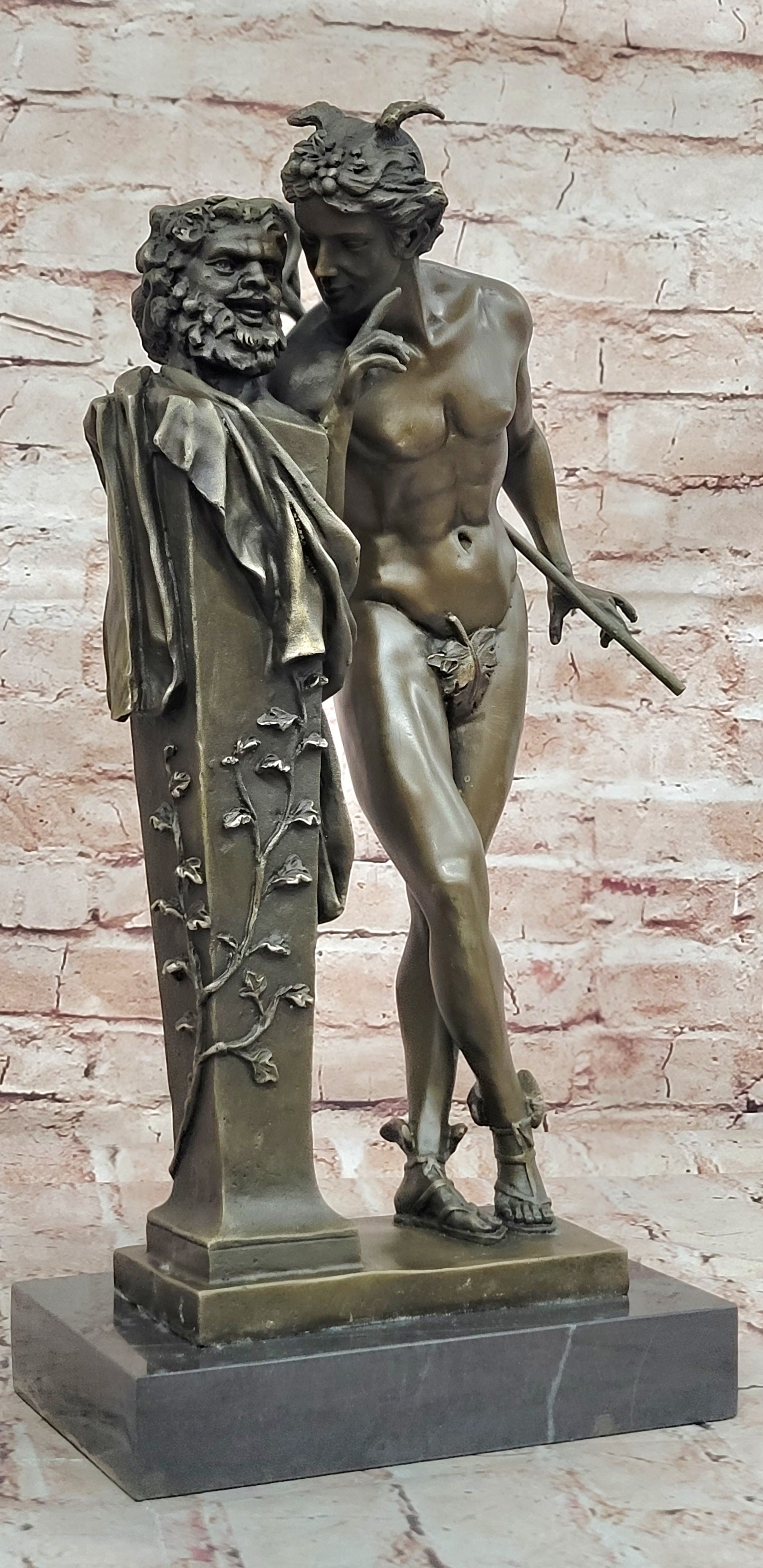 Art Deco Real Bronze Sculpture Hot Cast Flying Mercury Classic Artwork Sale DEAL