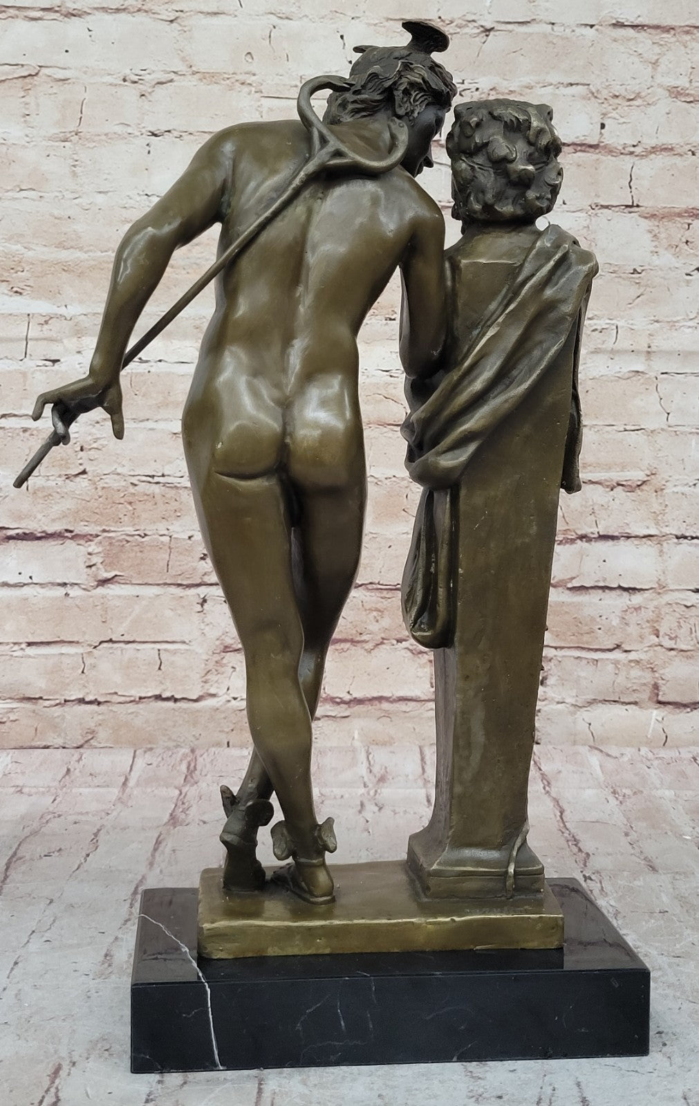 Art Deco Real Bronze Sculpture Hot Cast Flying Mercury Classic Artwork Sale DEAL