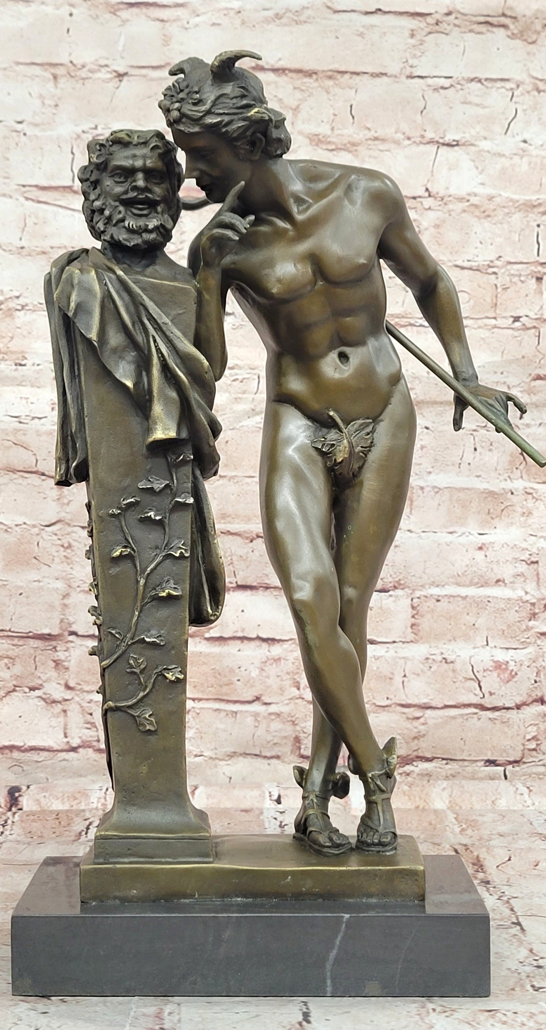 Art Deco Real Bronze Sculpture Hot Cast Flying Mercury Classic Artwork Sale DEAL