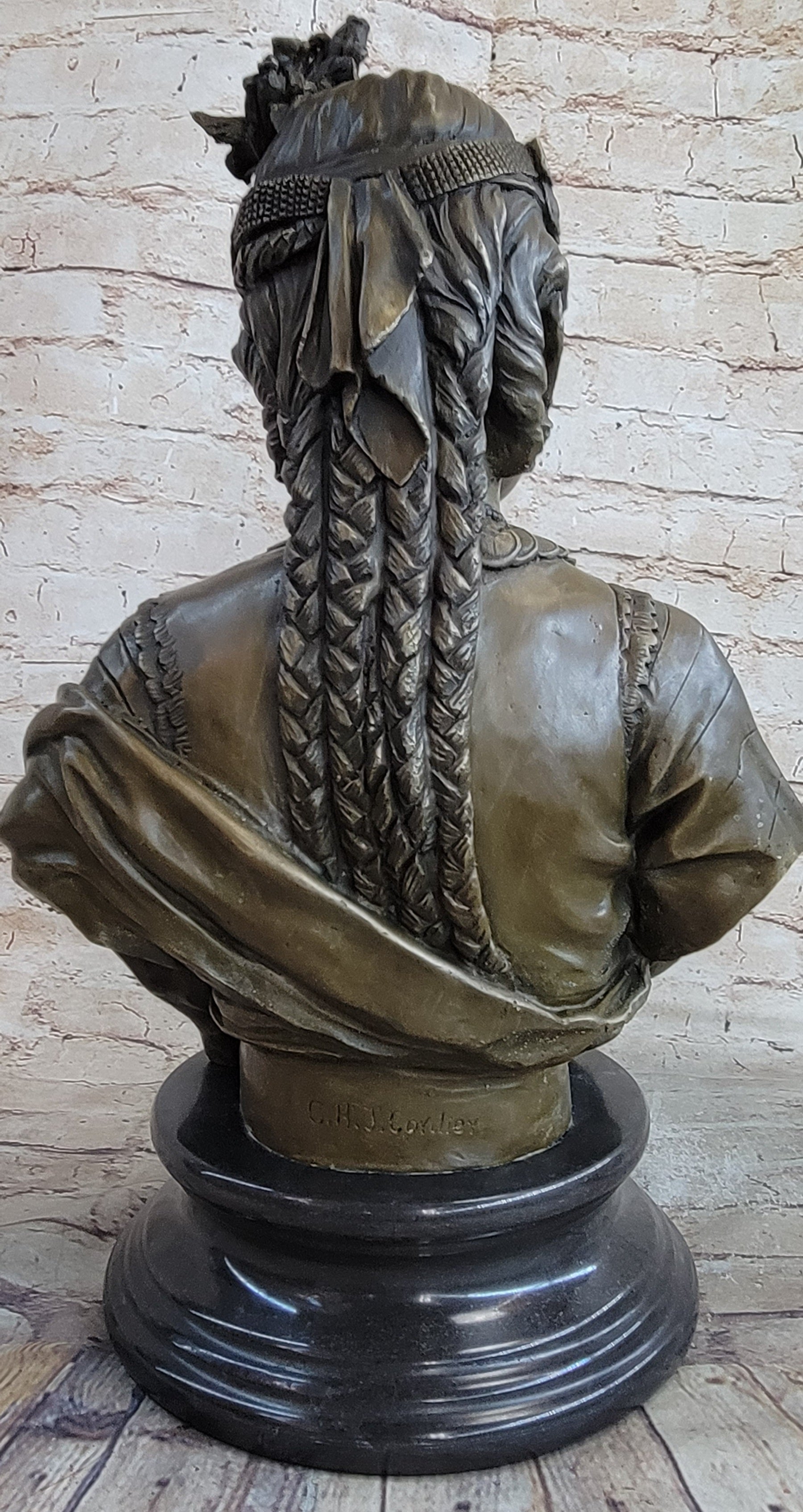 Handcrafted bronze sculpture SALE Bust Female Cordier By Caire Le Lady Egyptian