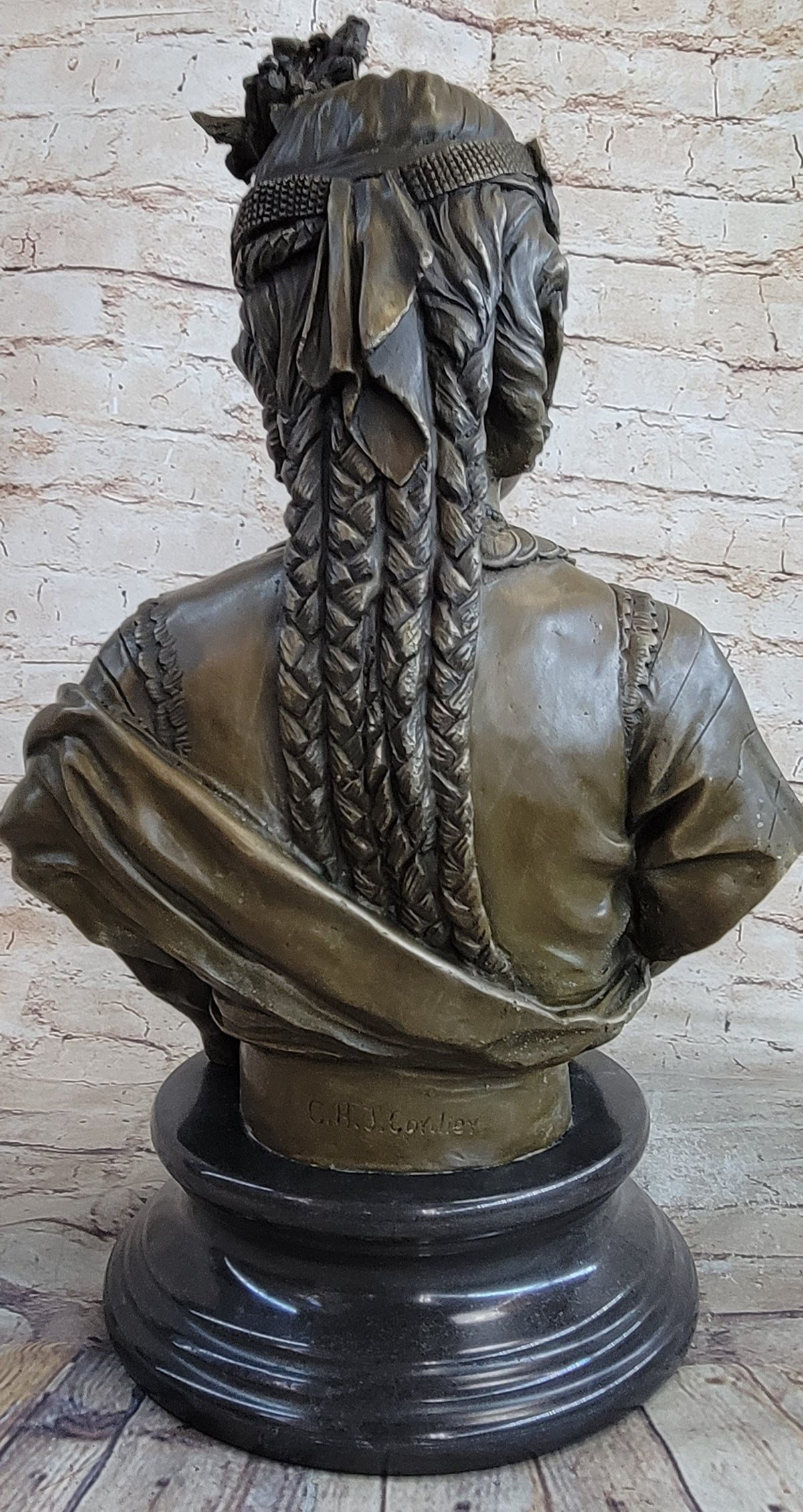 Handcrafted bronze sculpture SALE Bust Female Cordier By Caire Le Lady Egyptian
