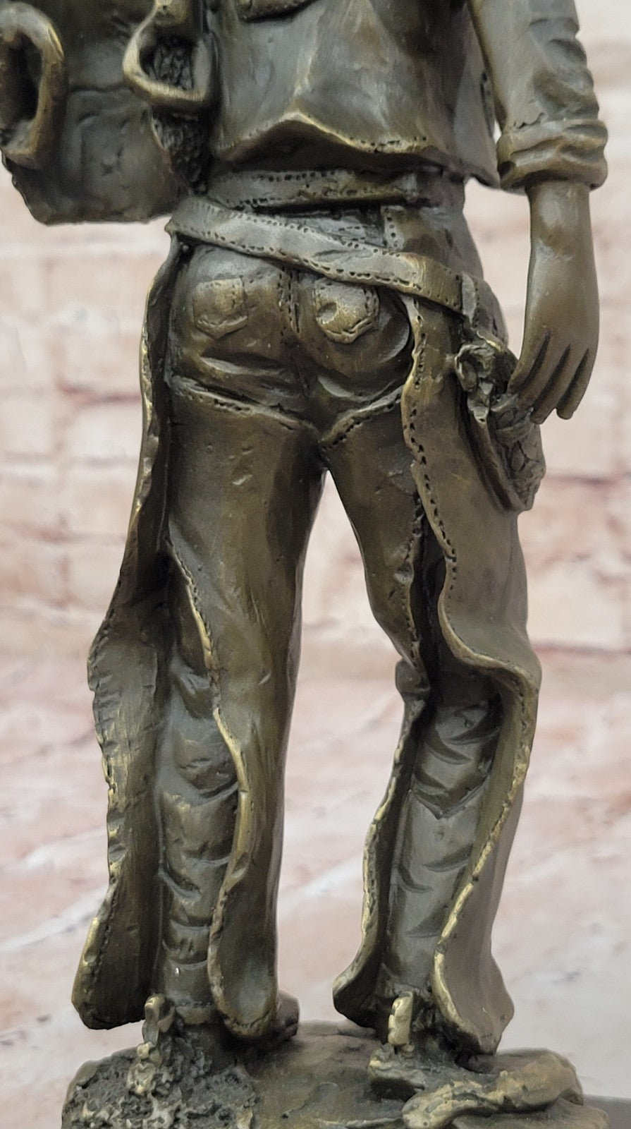 Handcrafted bronze sculpture SALE Base Marble Original Milo By Cowboy Classic