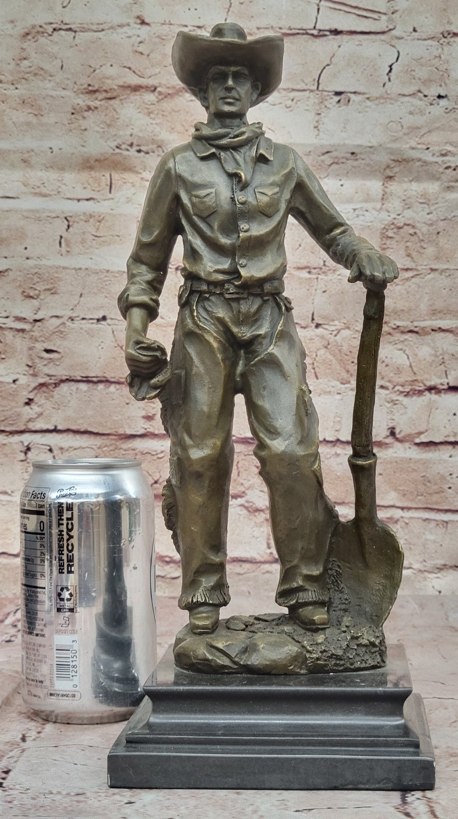 Cowboy Cast Hot Art Western American Signed Bronze Sculpture Statue Deal Figure