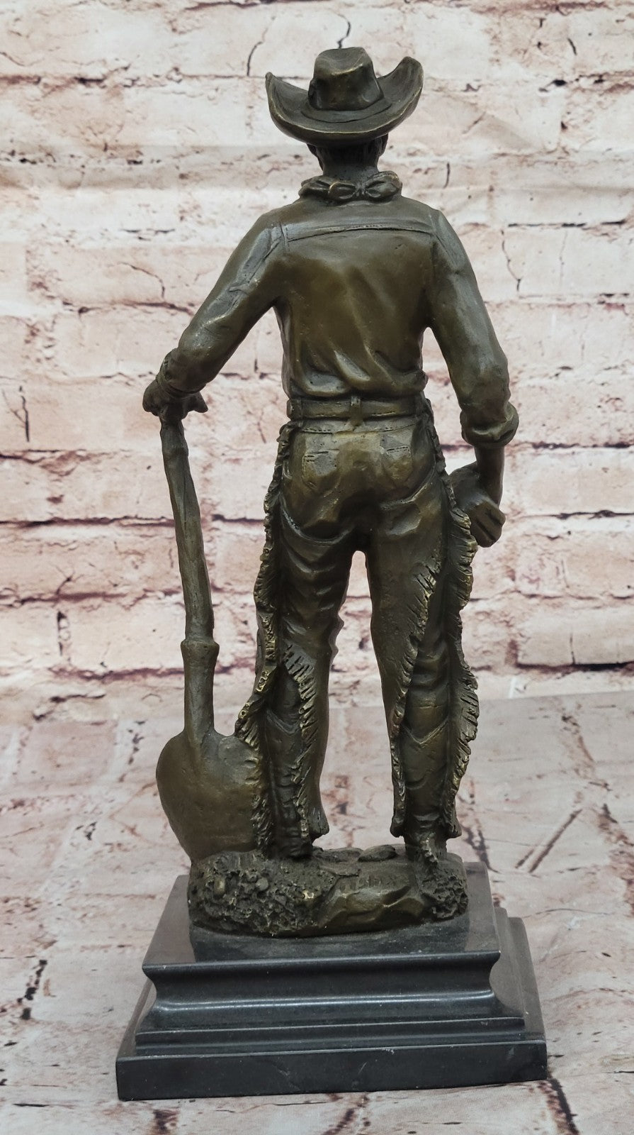 Cowboy Cast Hot Art Western American Signed Bronze Sculpture Statue Deal Figure