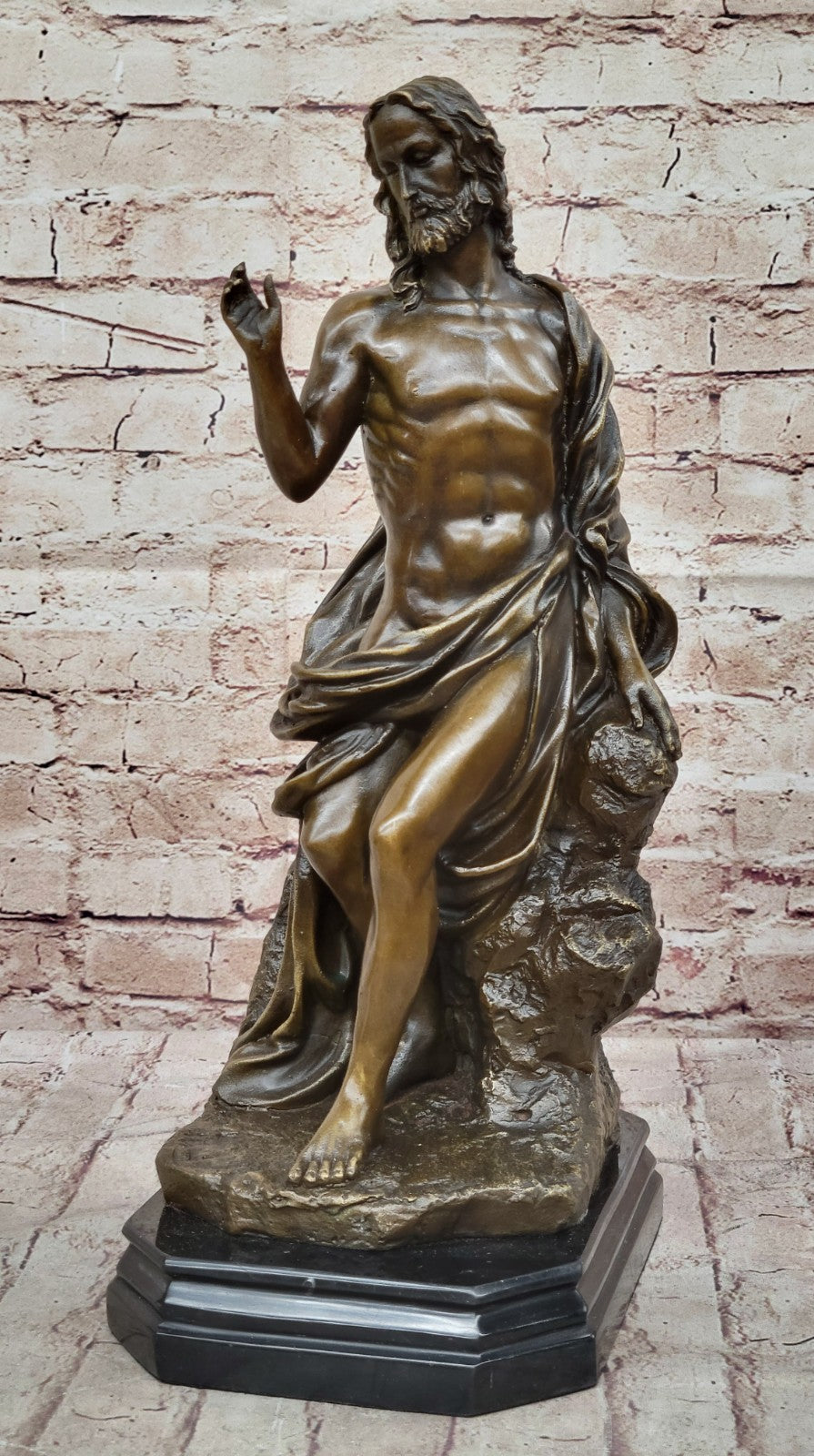 Handcrafted Museum Quality Classic Religious Catholic Church Bronze Sculpture