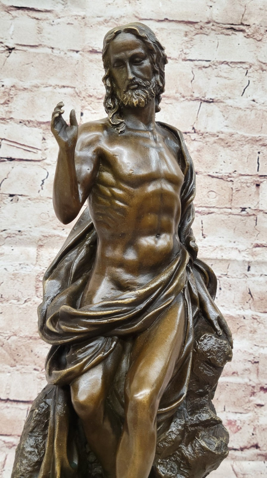 Handcrafted Museum Quality Classic Religious Catholic Church Bronze Sculpture