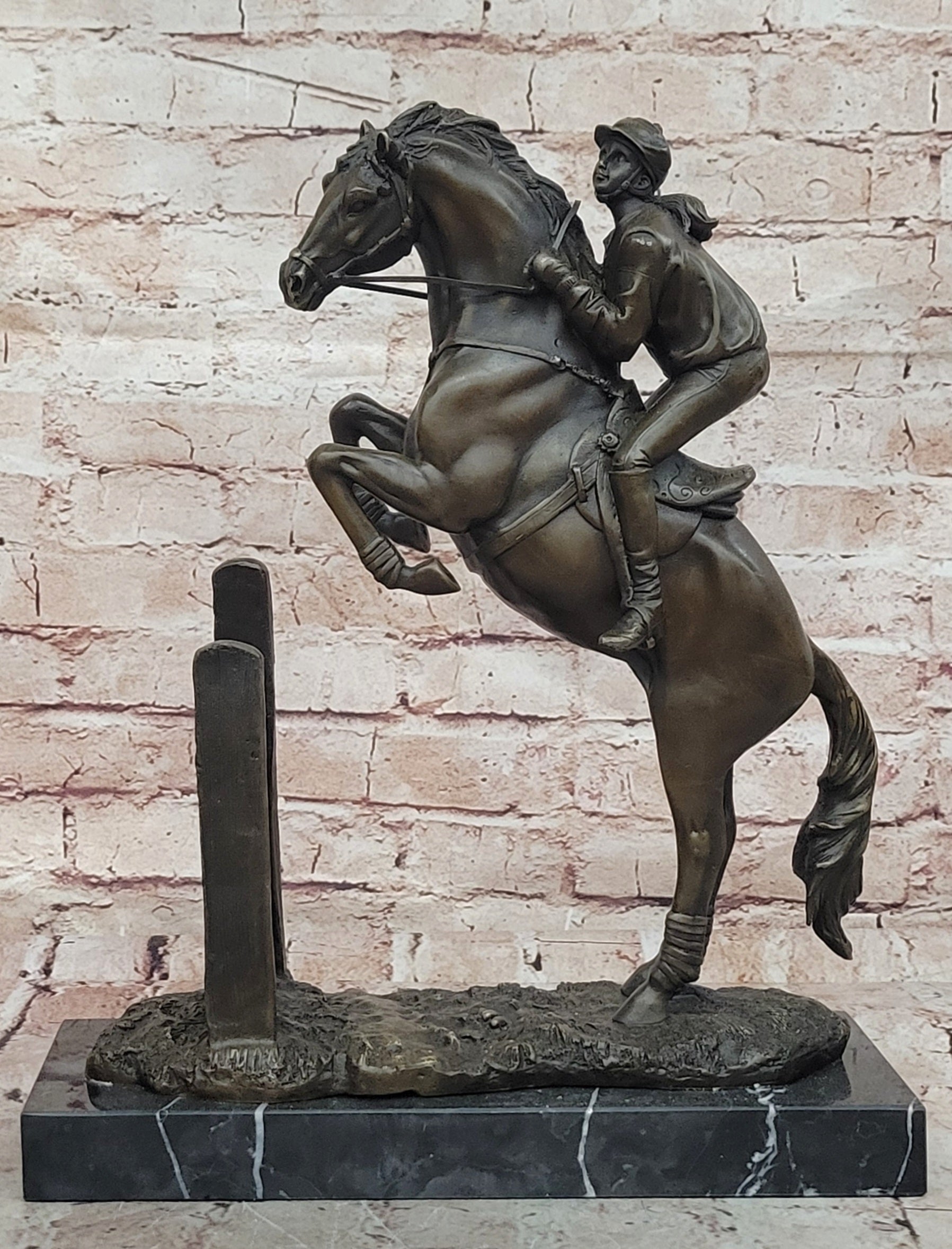 Handcrafted bronze sculpture SALE Femal Artisan American Fisher Original Art dec