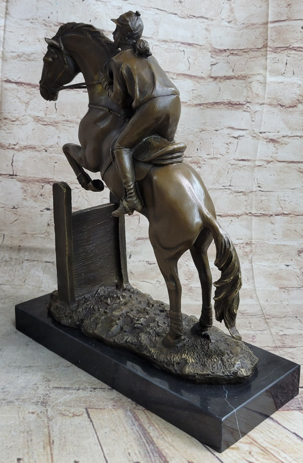 Handcrafted bronze sculpture SALE Femal Artisan American Fisher Original Art dec