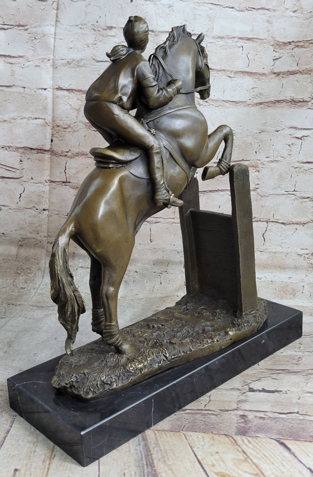 Handcrafted bronze sculpture SALE Femal Artisan American Fisher Original Art dec