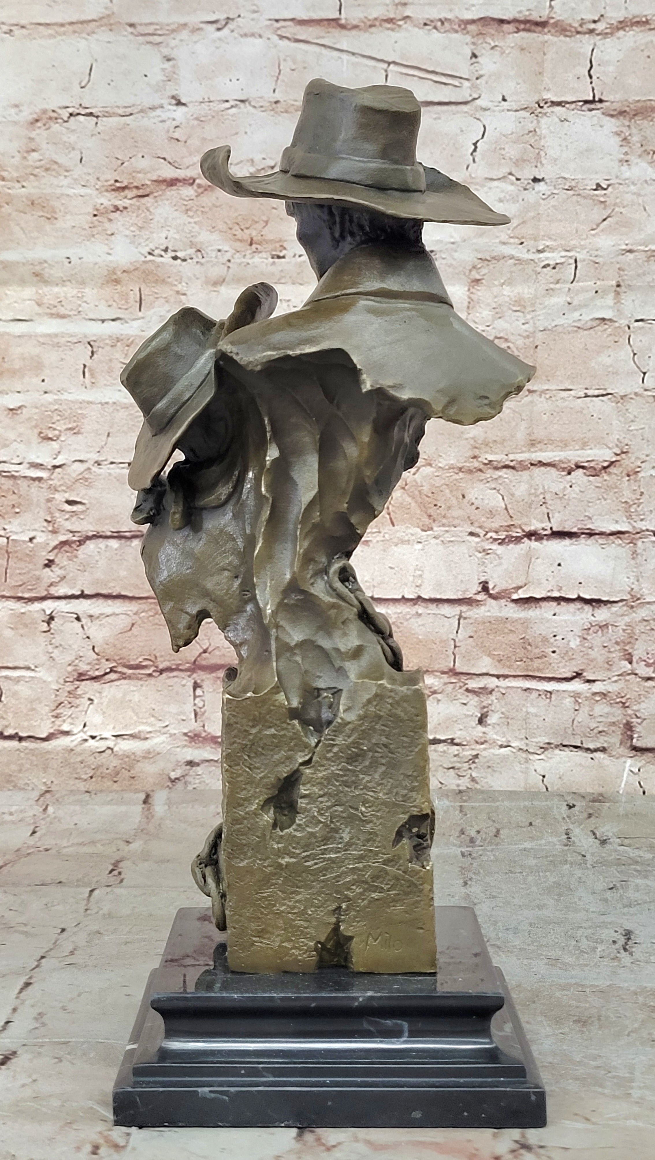 Handcrafted bronze sculpture SALE Western Milo Artist Renown By Papa" Like Just