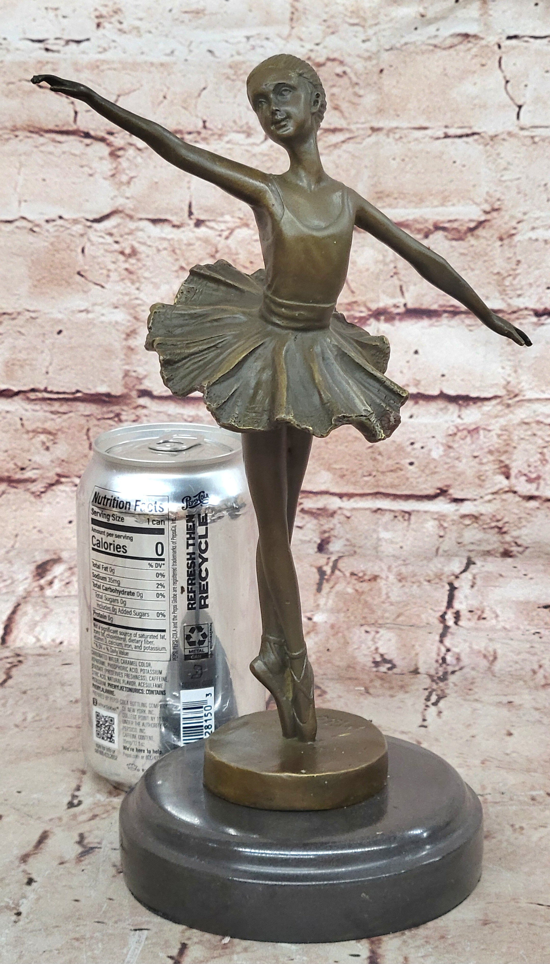 Tall Prima Ballerina by Milo Brown Patina Hot Cast Bronze Sculpture Decor Sale