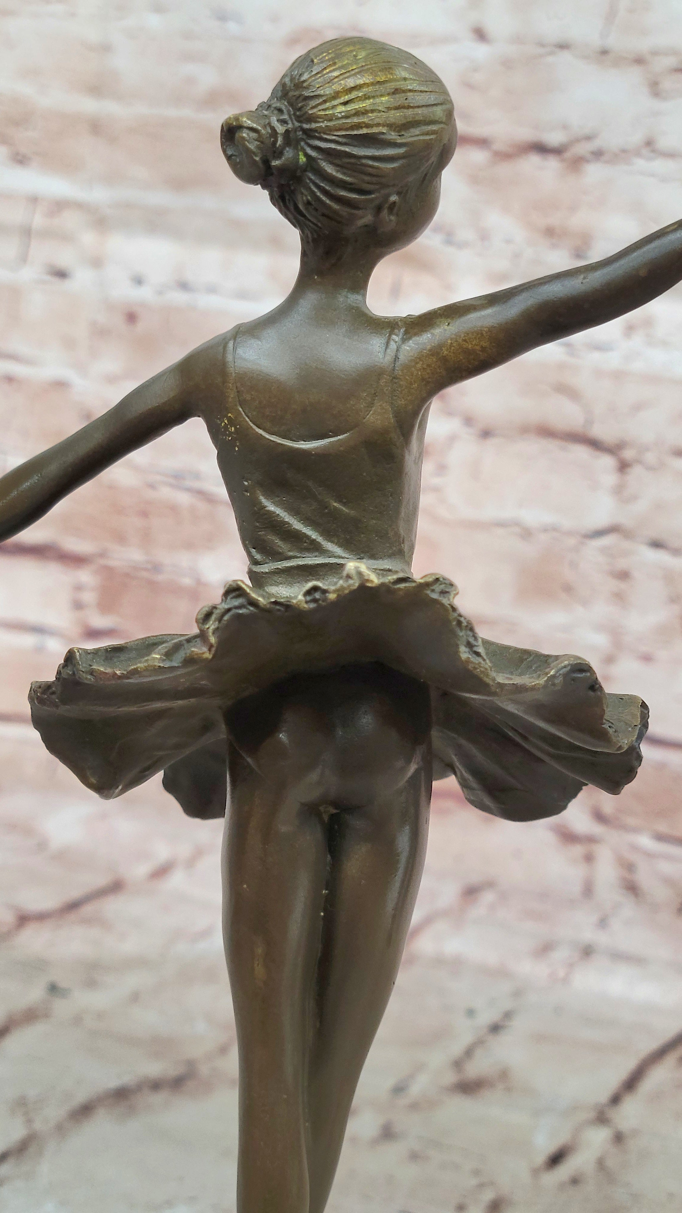 Tall Prima Ballerina by Milo Brown Patina Hot Cast Bronze Sculpture Decor Sale