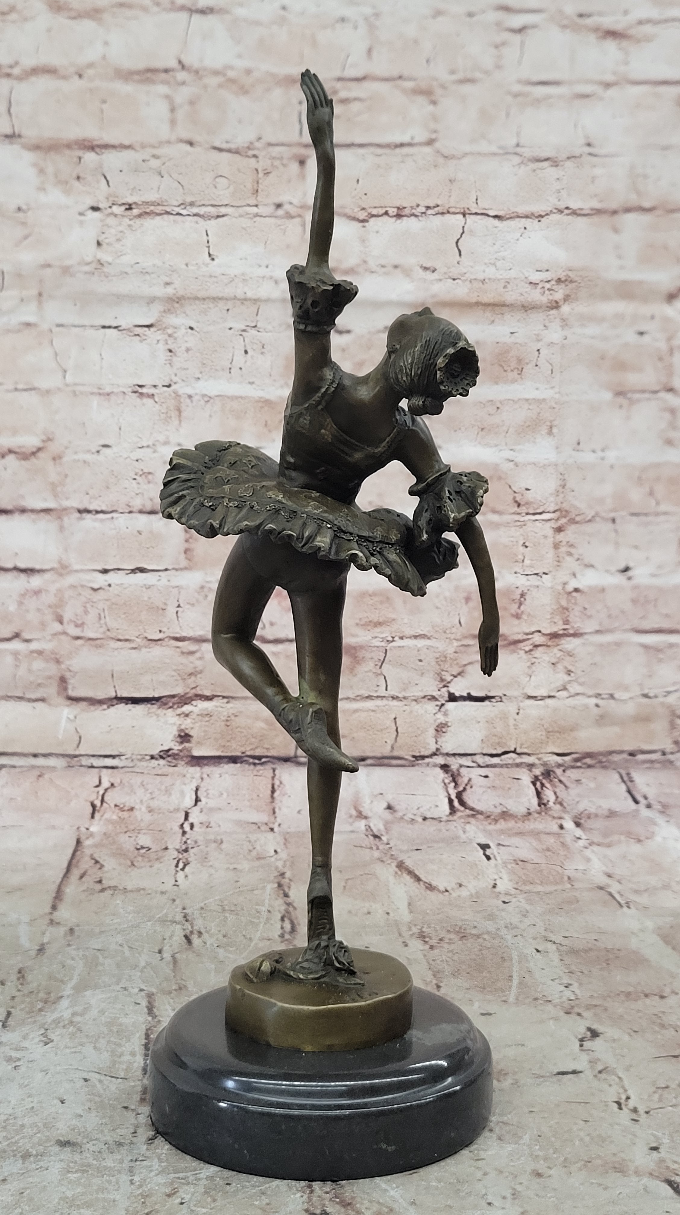 Original Milo Artwork Bronze Sculpture 13" Ballerina Figures & Nudes Figurine