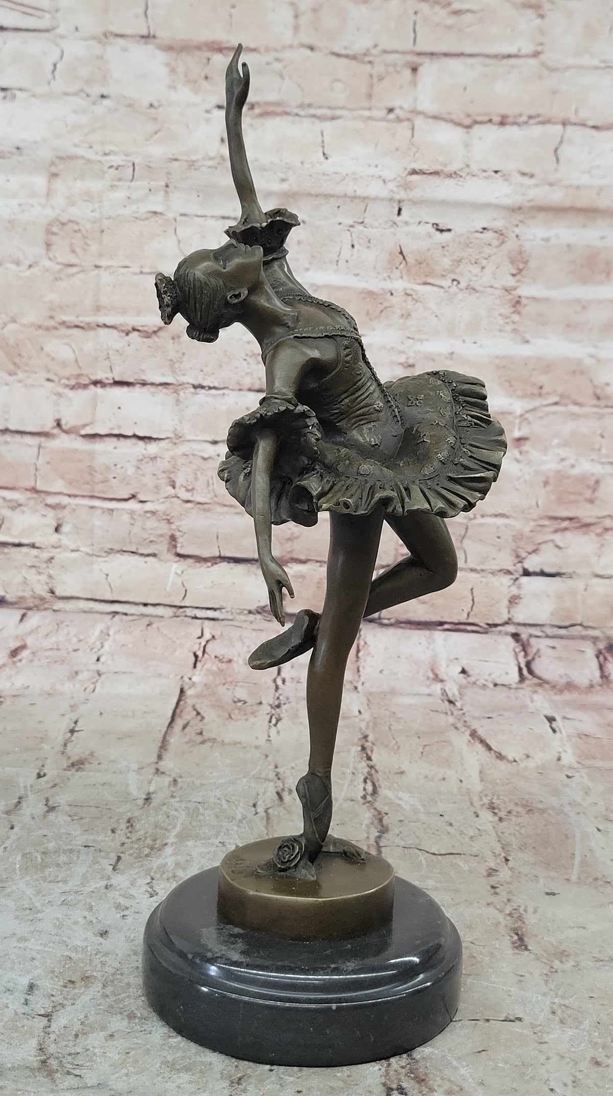 Original Milo Artwork Bronze Sculpture 13" Ballerina Figures & Nudes Figurine