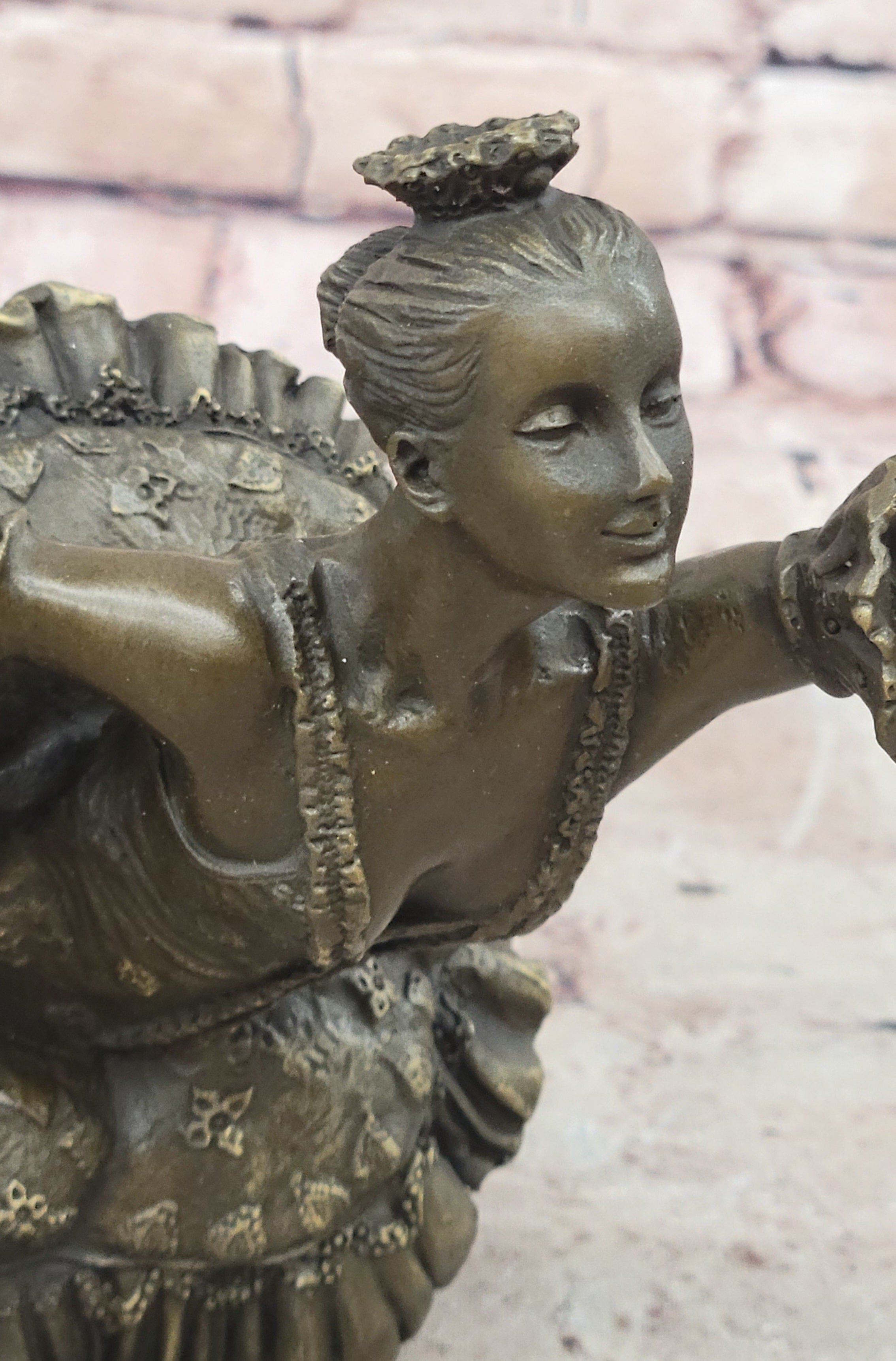 Original Milo Artwork Bronze Sculpture 13" Ballerina Figures & Nudes Figurine