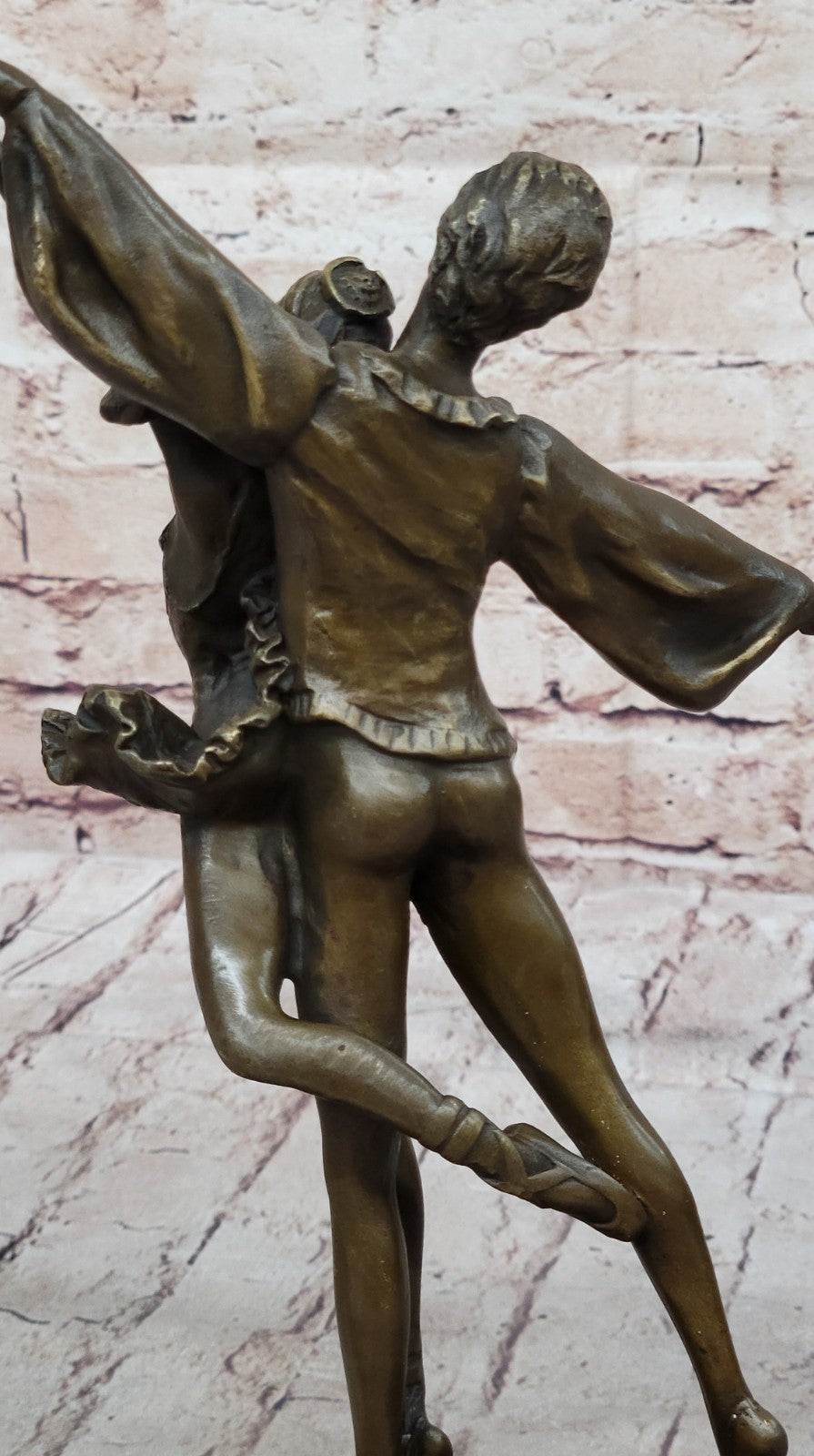 Bronze Sculpture Art Nouveau Classic Dancers Dancing Ballerina Home Office Decor