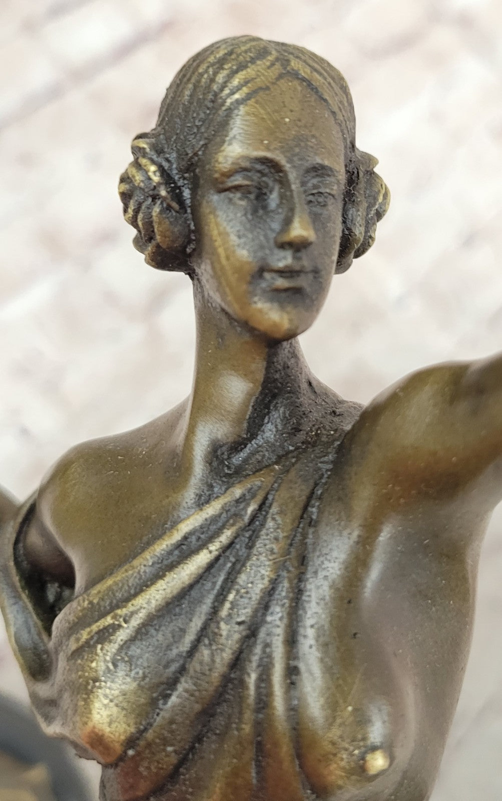 Bronze Sculpture Art Nouveau Diana the Huntress Museum Quality Artwork Sale