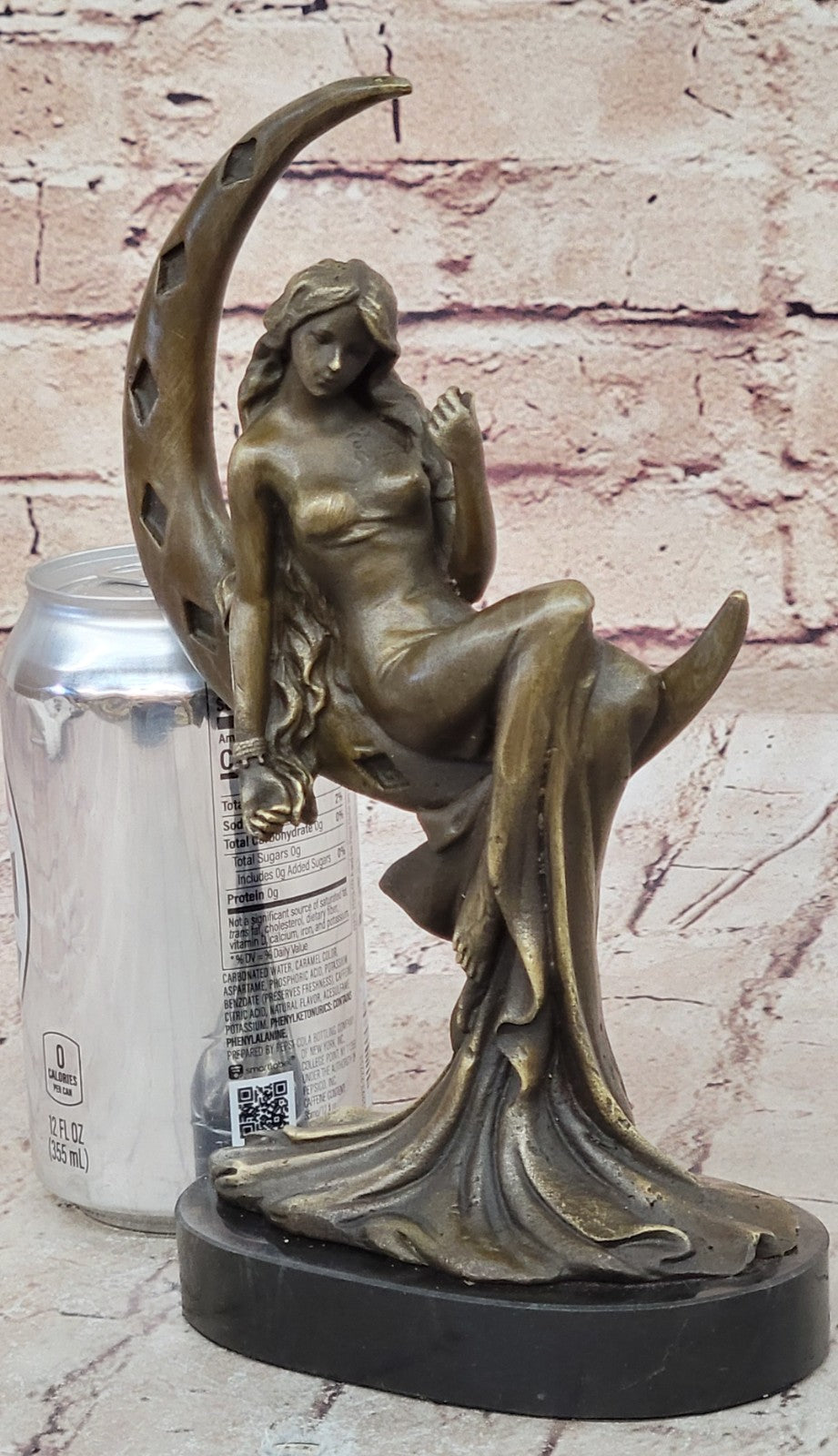 ~Augustine Moreau~100% Real Genuine Bronze Sexy Temptress Bronze Sculpture