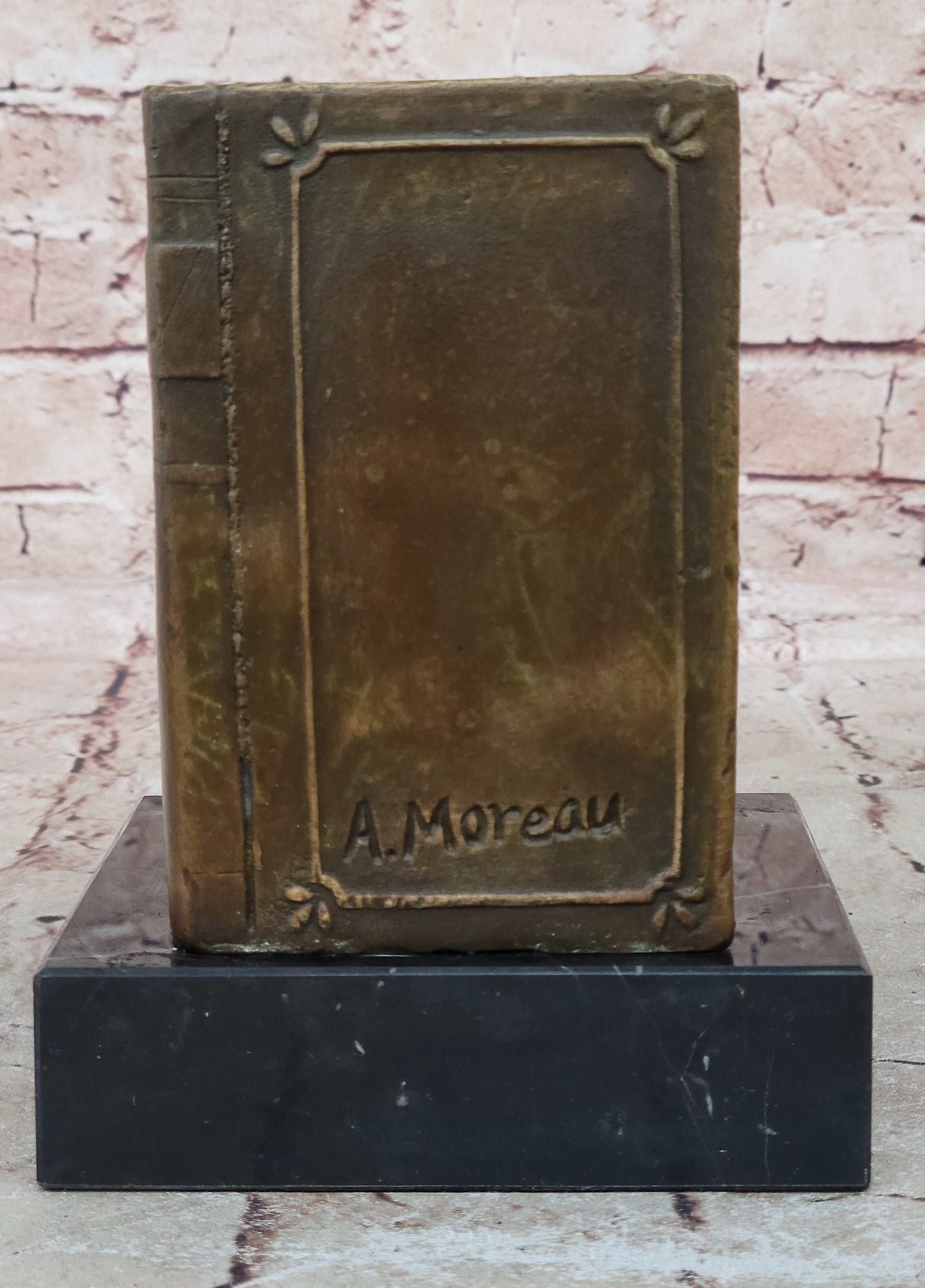 Art Deco Hot Cast by Lost wax Method Angel Puti Cherubs Bronze Sculpture Marble