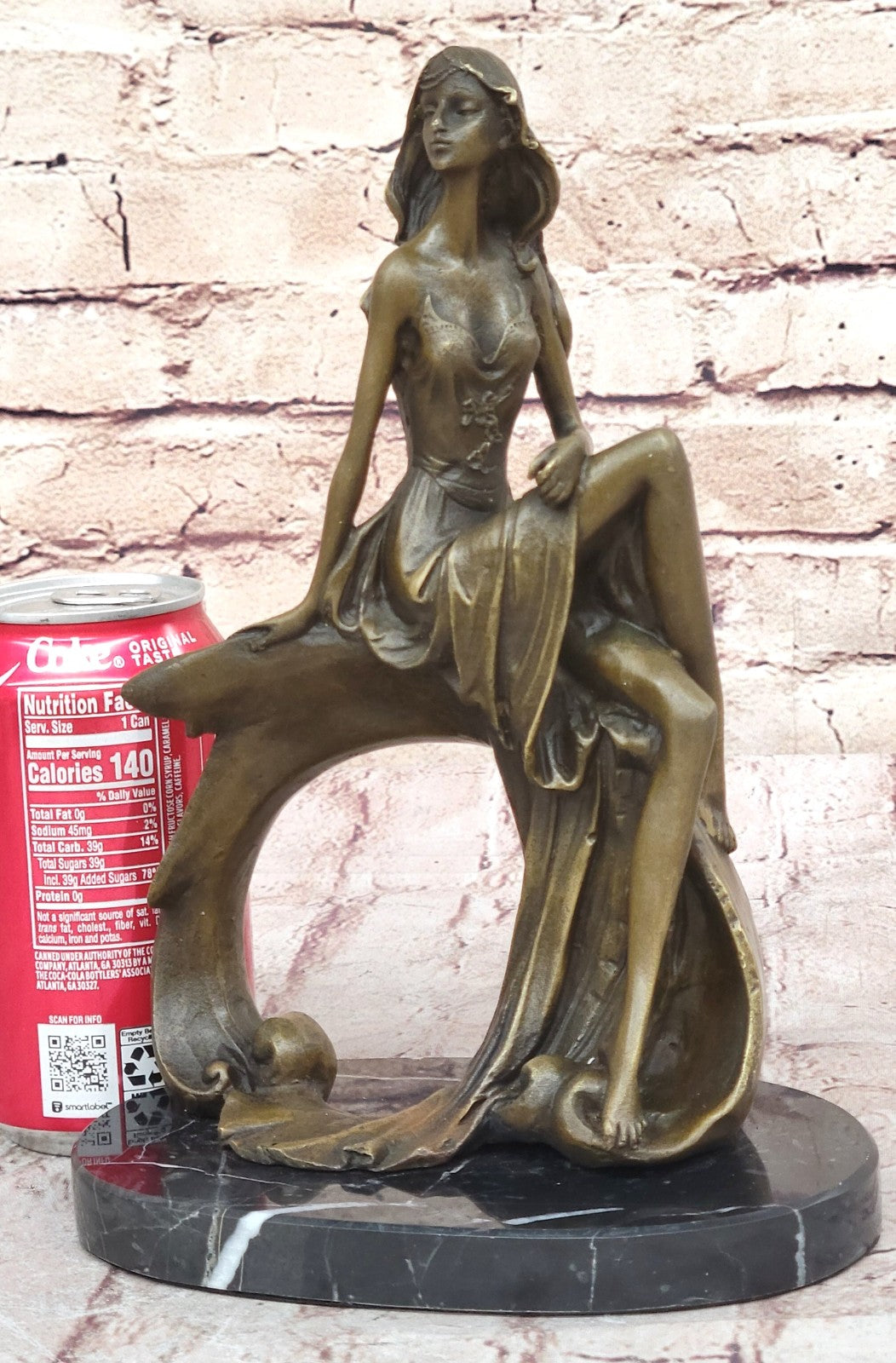 Buy Art Deco Nude Girl Bronze Sculpture – Woman Goddess Statue Figurine Sale