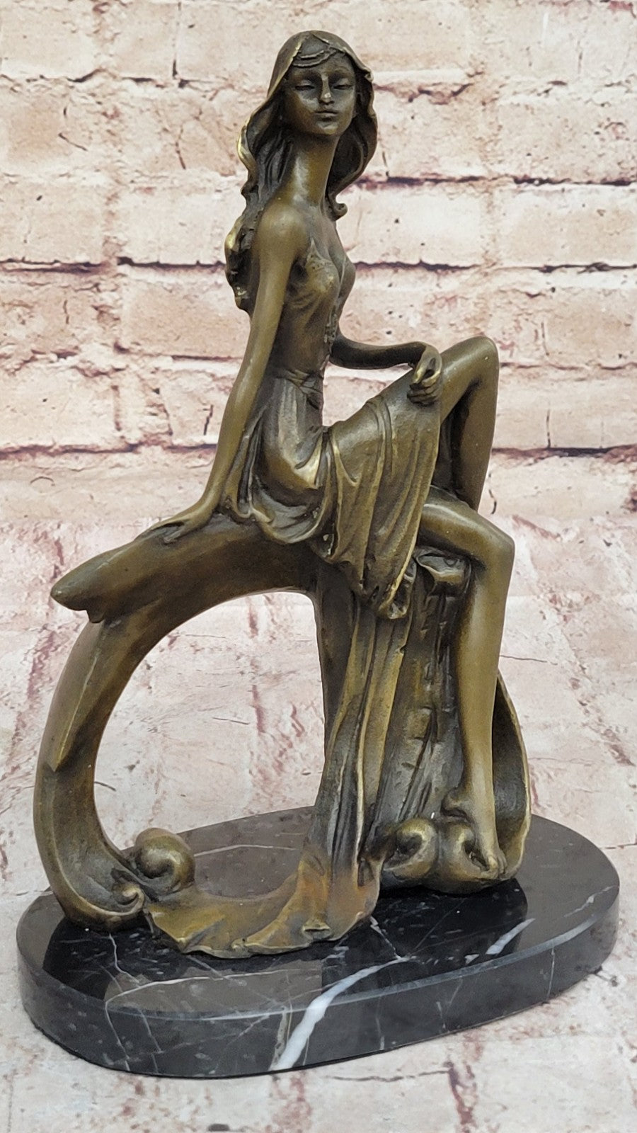 Buy Art Deco Nude Girl Bronze Sculpture – Woman Goddess Statue Figurine Sale