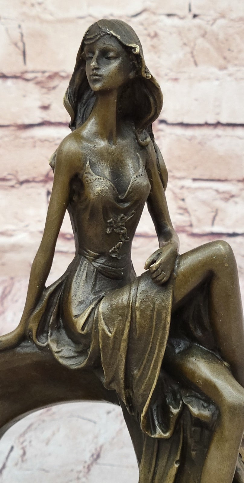 Buy Art Deco Nude Girl Bronze Sculpture – Woman Goddess Statue Figurine Sale