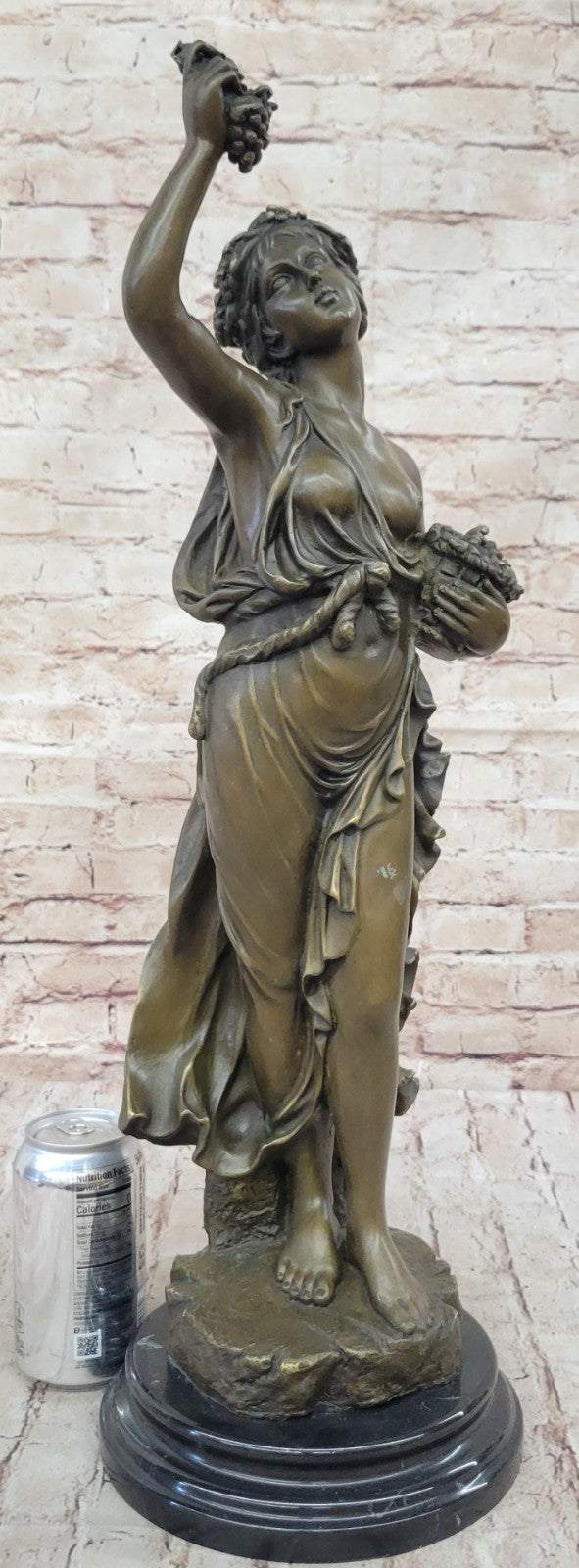 Bronze Original Sexy Hot Cast Fall Autumn Harvest Season French Sculpture Statue