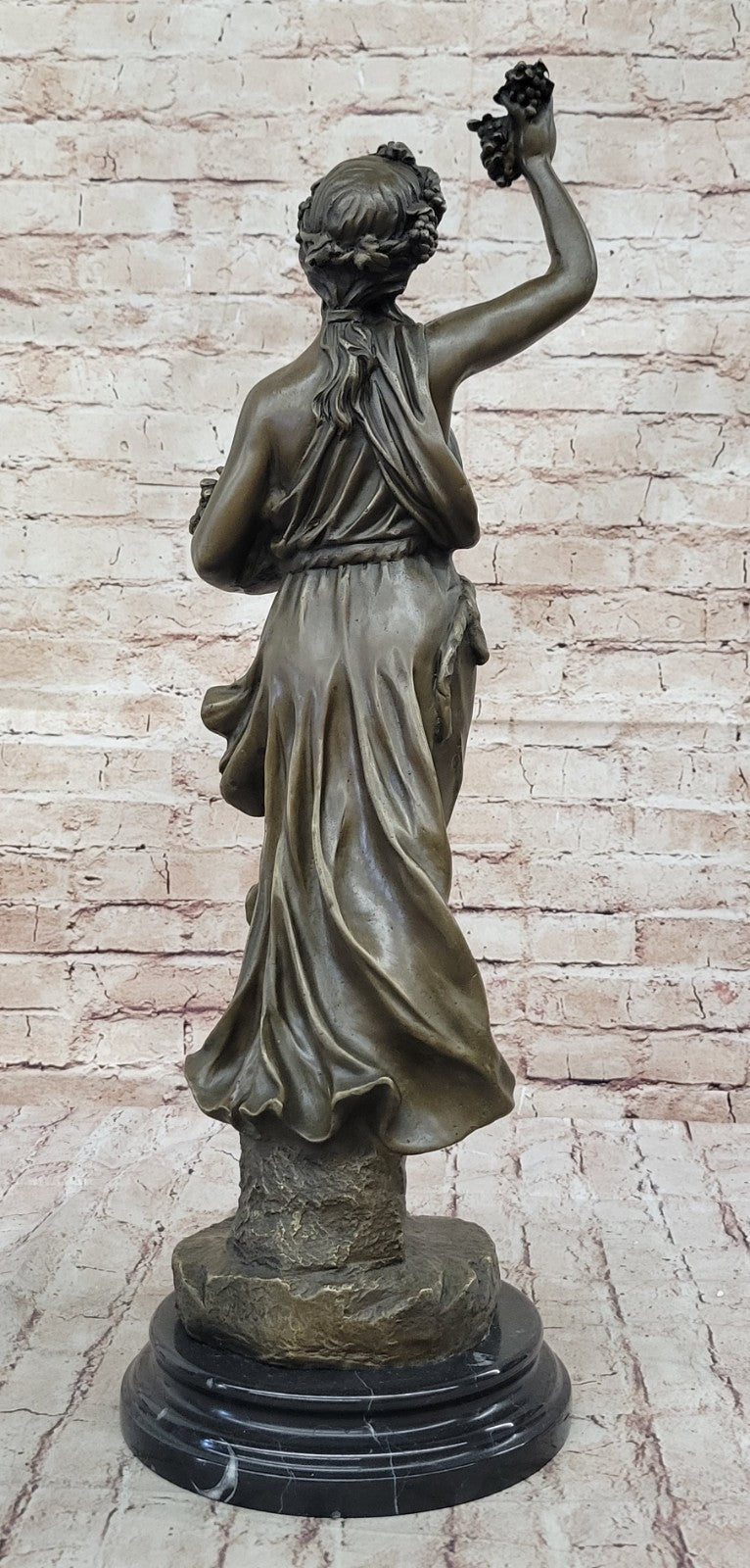 Bronze Original Sexy Hot Cast Fall Autumn Harvest Season French Sculpture Statue