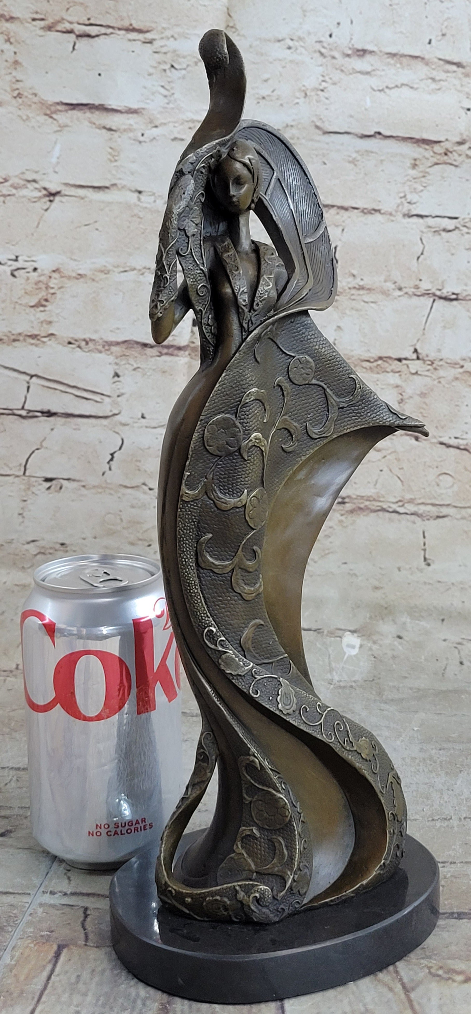 Designer Bronze a 1920 Style Art Nouveau Classy Proper Lady Sculpture Decor Sale