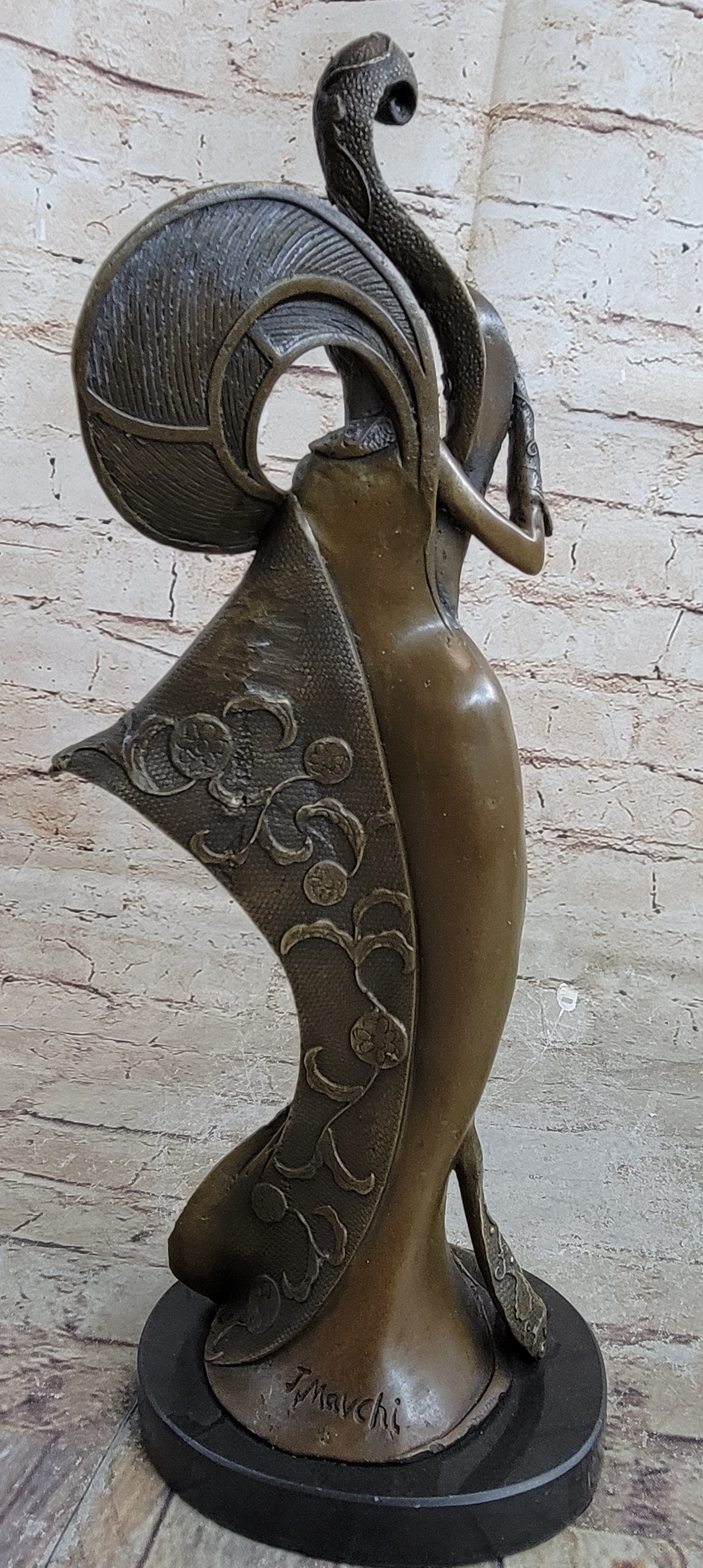 Designer Bronze a 1920 Style Art Nouveau Classy Proper Lady Sculpture Decor Sale