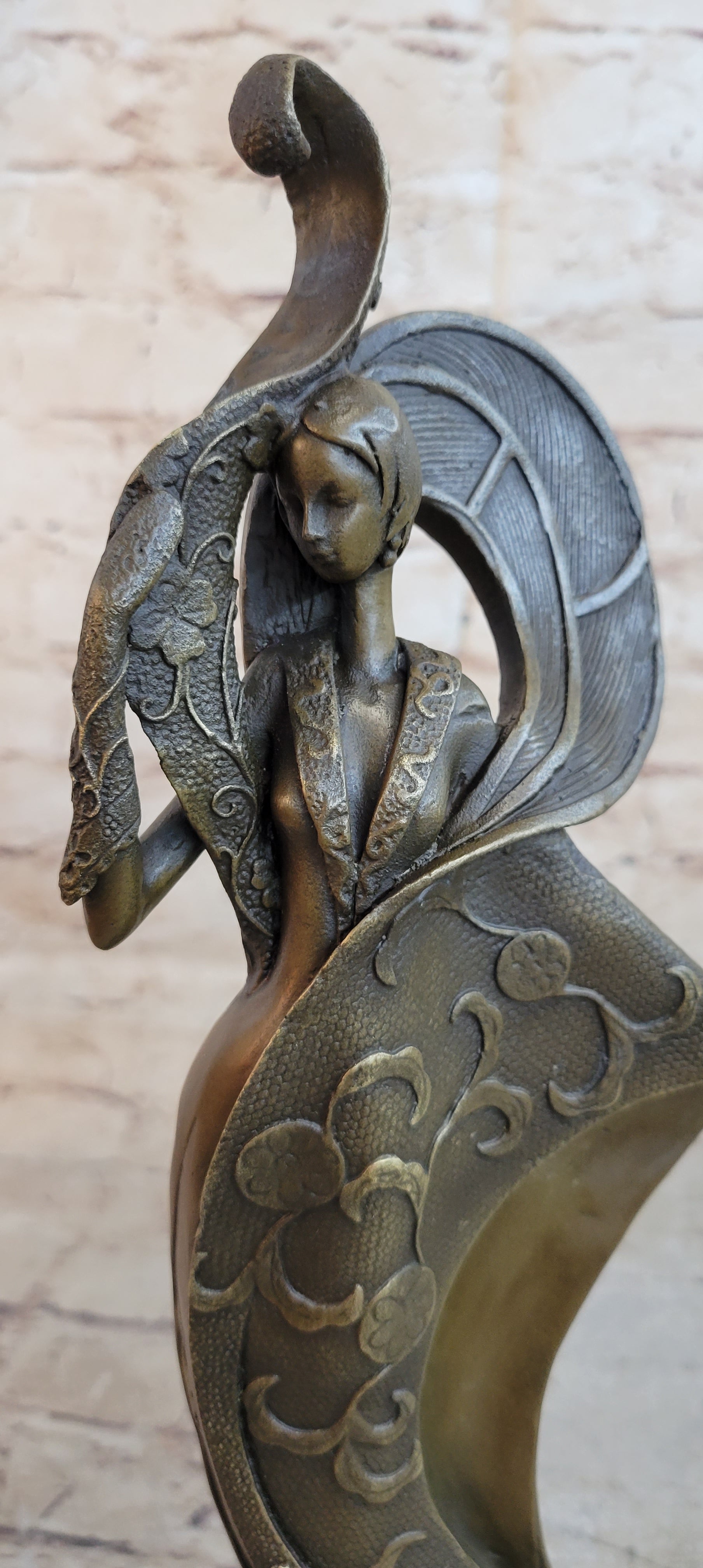 Designer Bronze a 1920 Style Art Nouveau Classy Proper Lady Sculpture Decor Sale