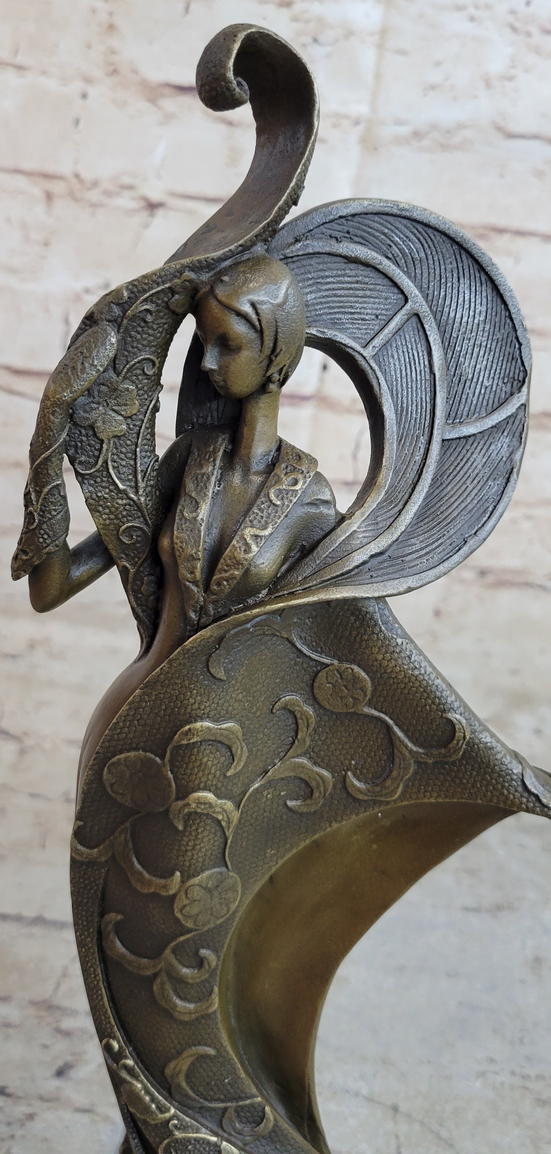 Designer Bronze a 1920 Style Art Nouveau Classy Proper Lady Sculpture Decor Sale