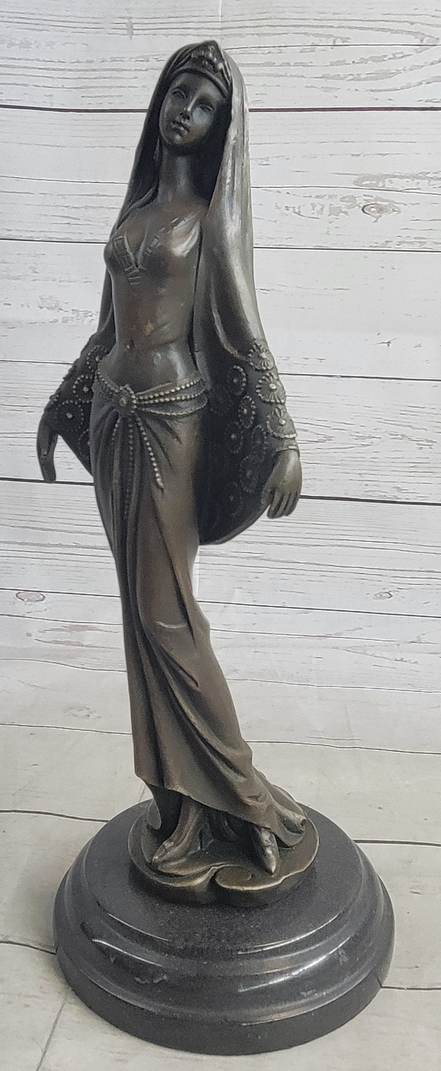 Hot Cast Aran Arabian Night Harem Girl Bronze Sculpture Hand Made Figurine Figur