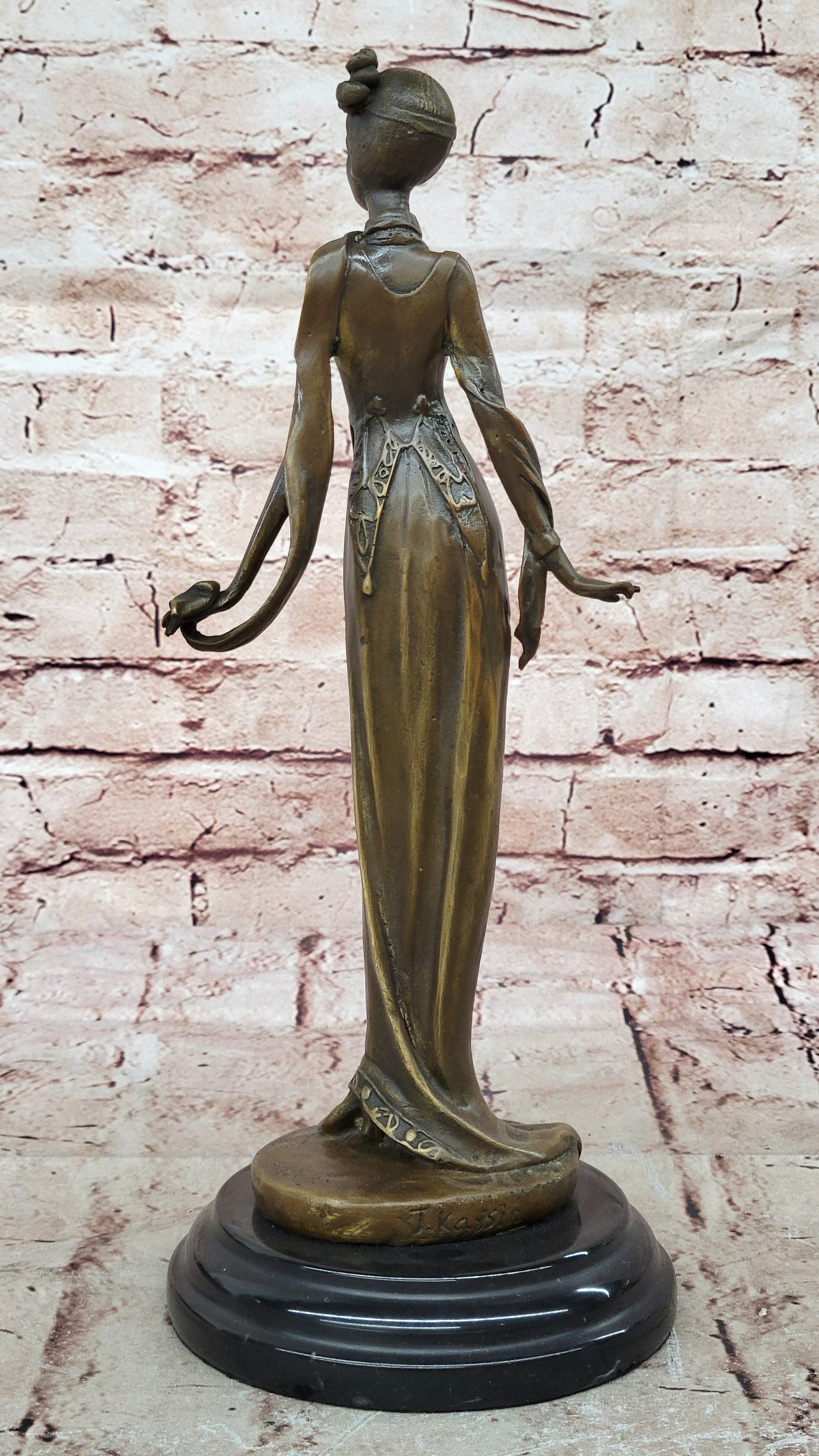 Signed Original Kassin Art Deco Style Museum Quality Classic Artwork Figure