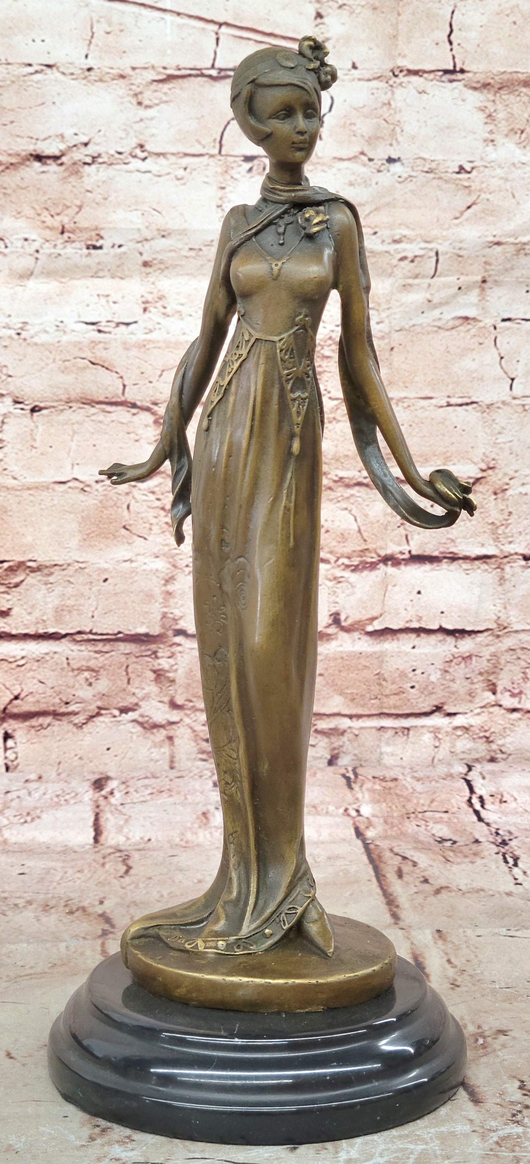 Signed Original Kassin Art Deco Style Museum Quality Classic Artwork Figure