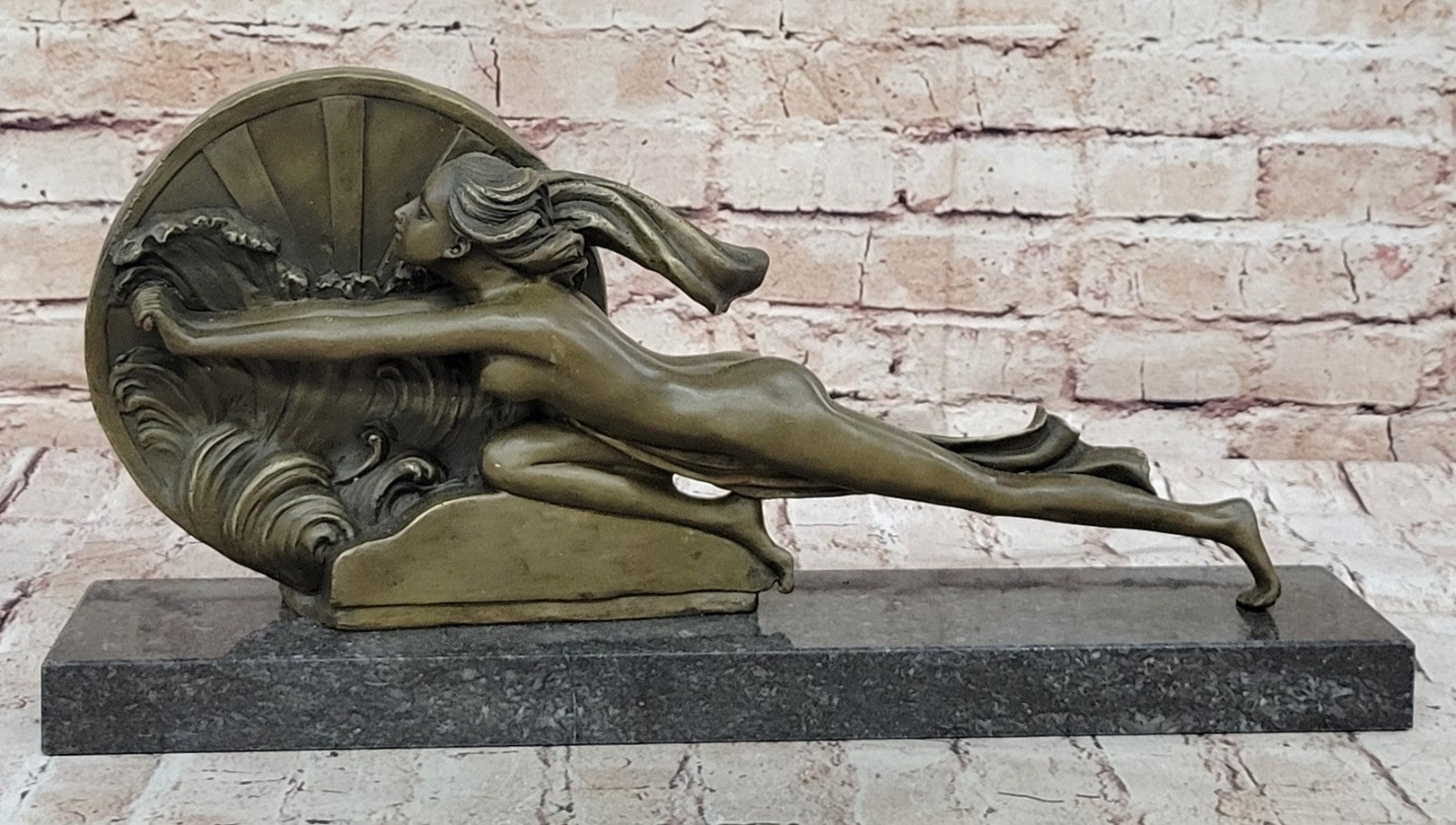 Signed A.GENNARELLI, Bronze Nude Girl Sculpture Statue Classic Hot Cast Artwork