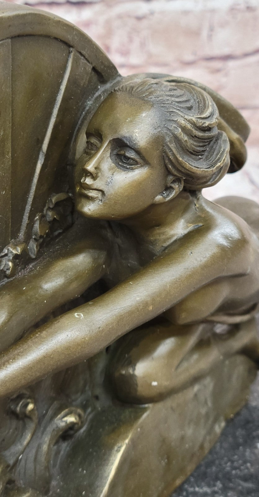 Signed A.GENNARELLI, Bronze Nude Girl Sculpture Statue Classic Hot Cast Artwork