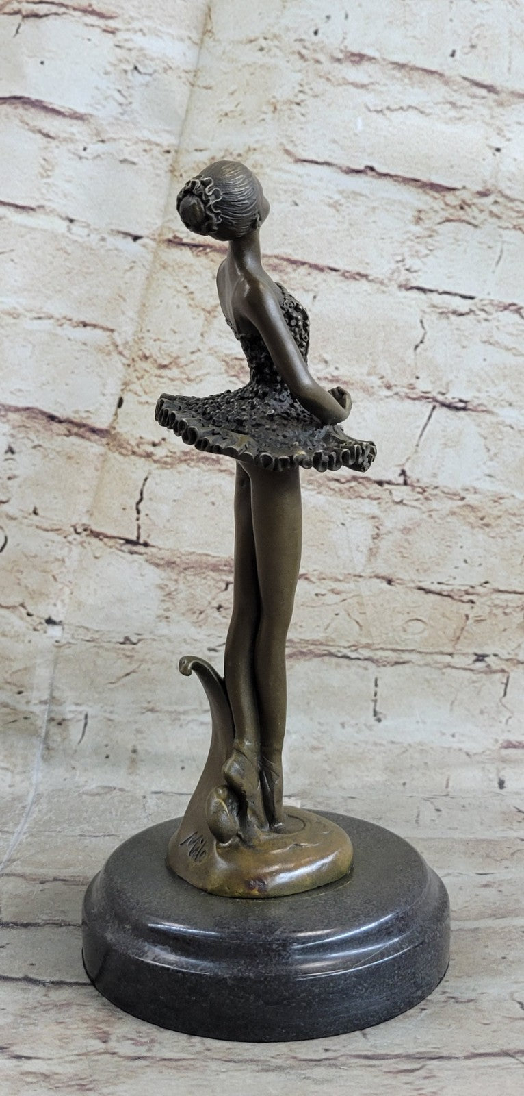 Cast Bronze Sculpture Ballerina Ballet Dancer Figurine Statue Hand Made Statue