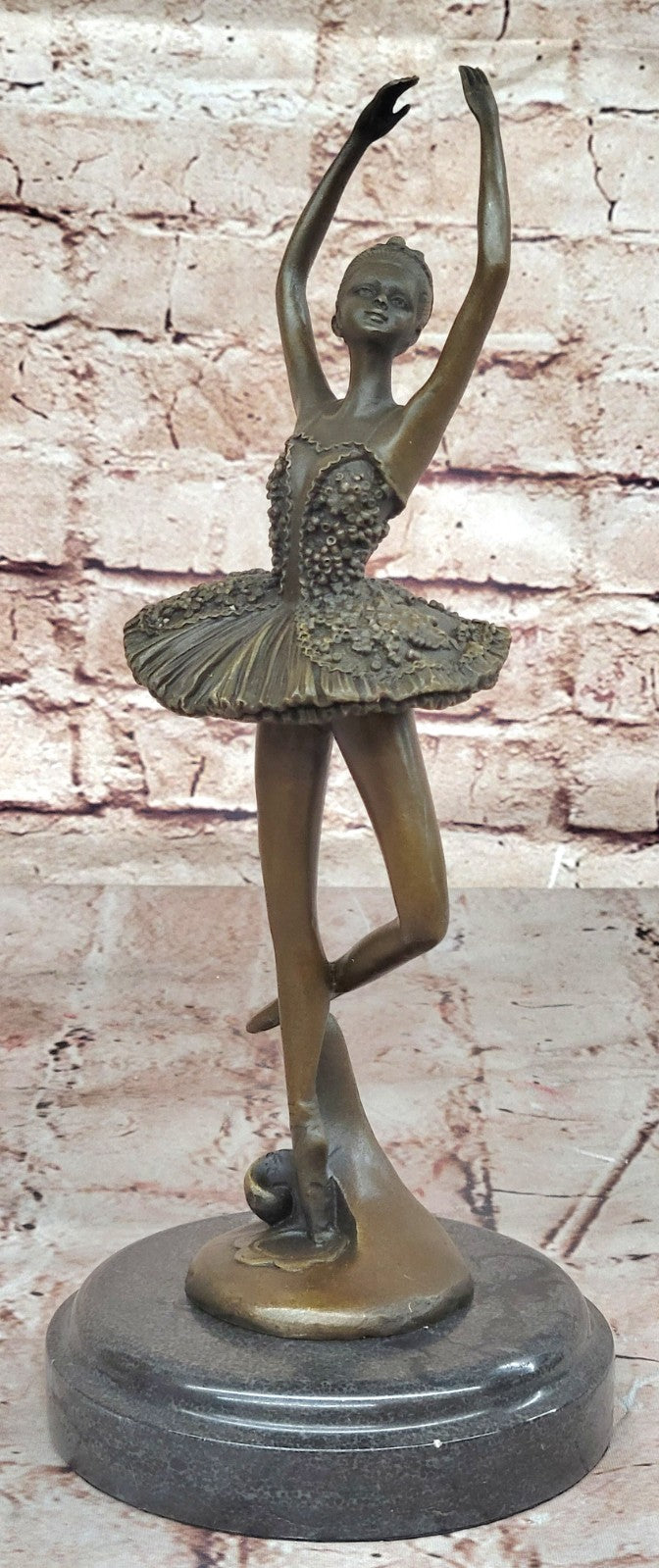 Art Nouveau Home Decor Bronze Tutu Ballerina Sculpture Statue Figurine Figure