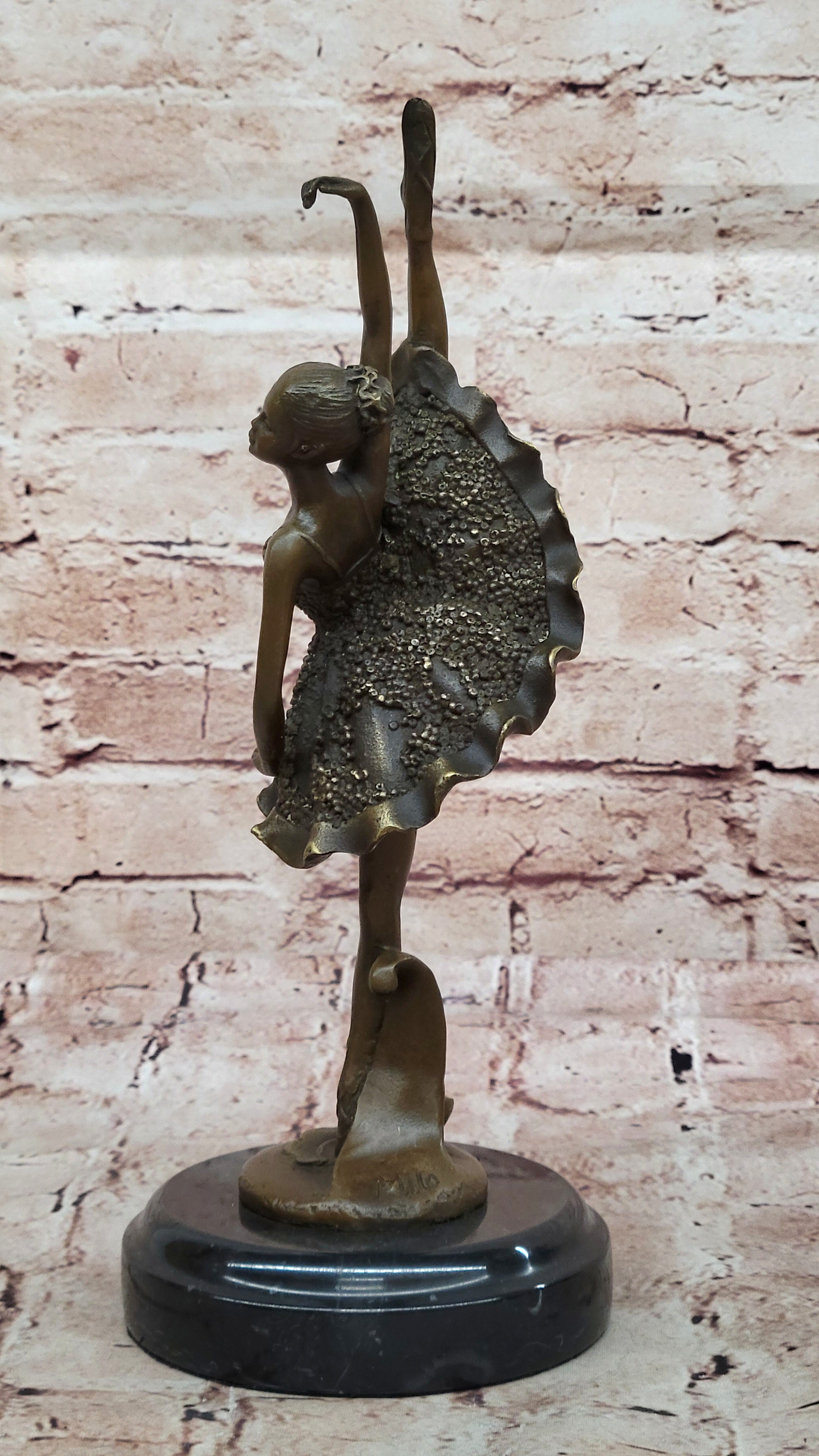 Handcrafted Signed Original ~Milo~ Prima Ballerina Bronze Sculpture Figurine