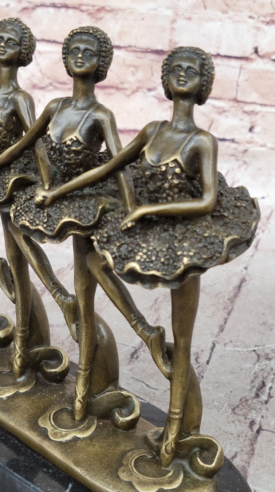 Group Of Ballerina Dancers Hot Cast Signed Original Milo Bronze Sculpture Figuri