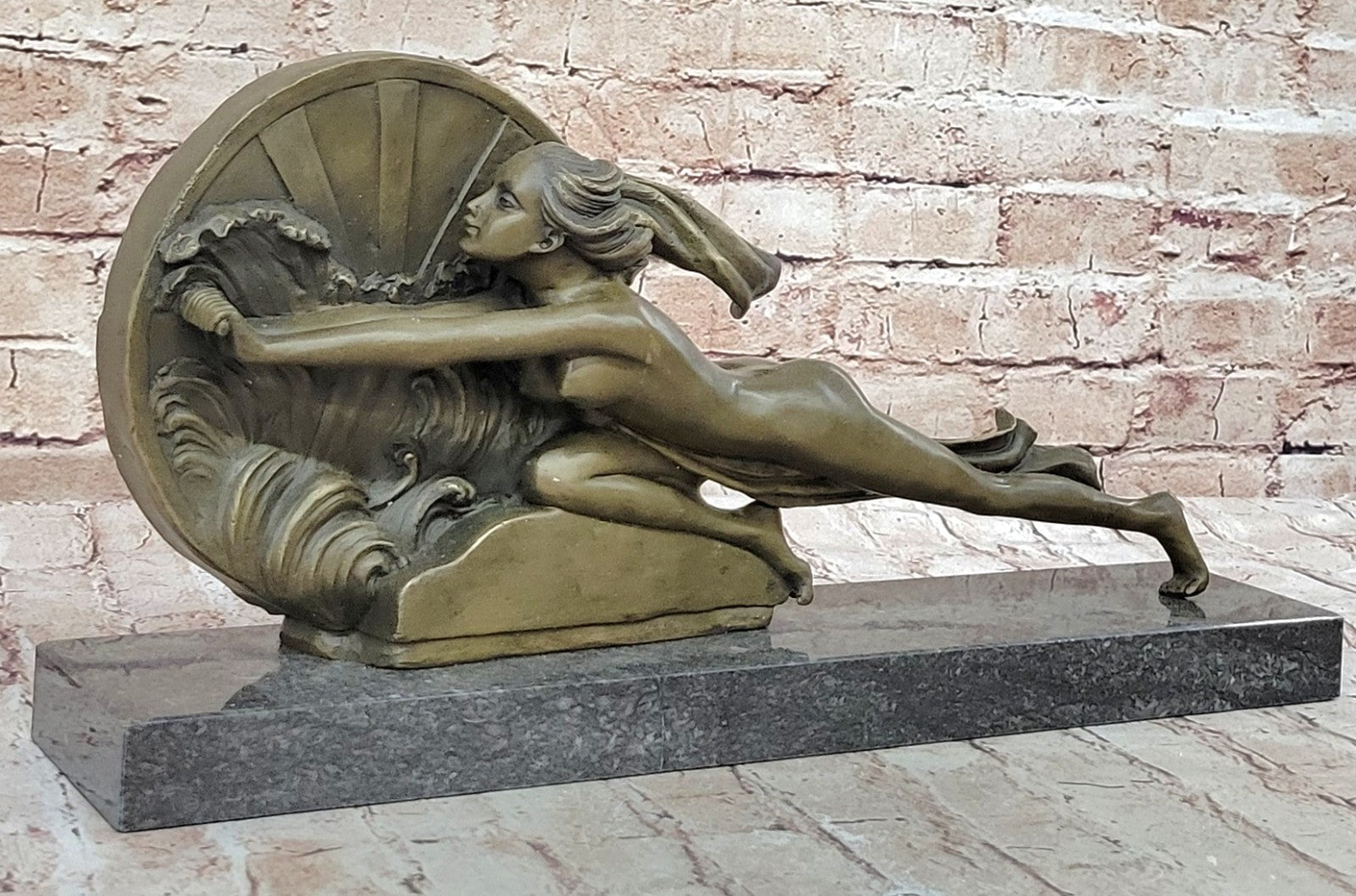 Signed A.GENNARELLI, Bronze Nude Girl Sculpture Statue Classic Hot Cast Artwork