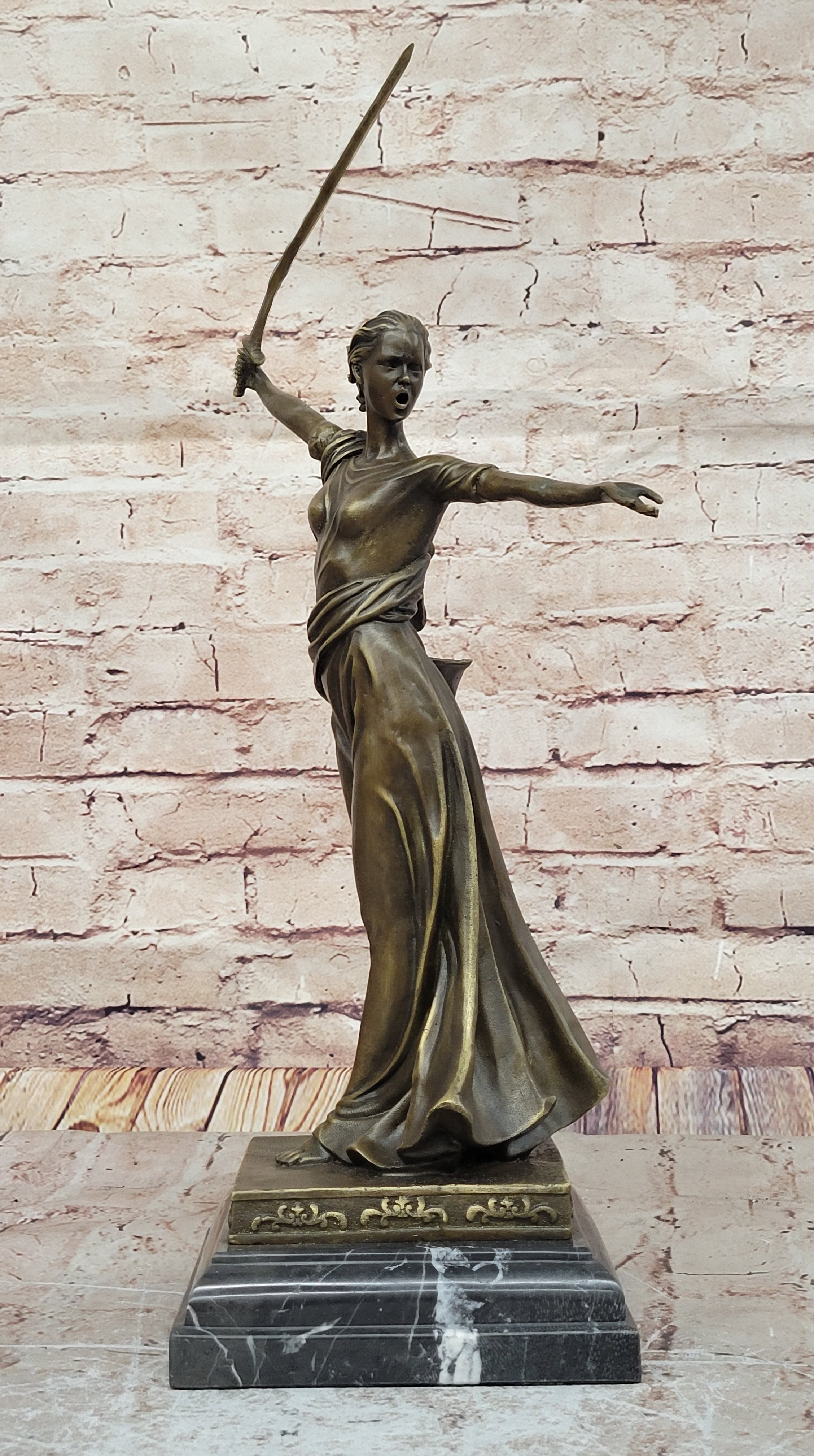 Athena Sensual Woman Grecian Goddess Classical Bronze Marble Statue Artwork Gift