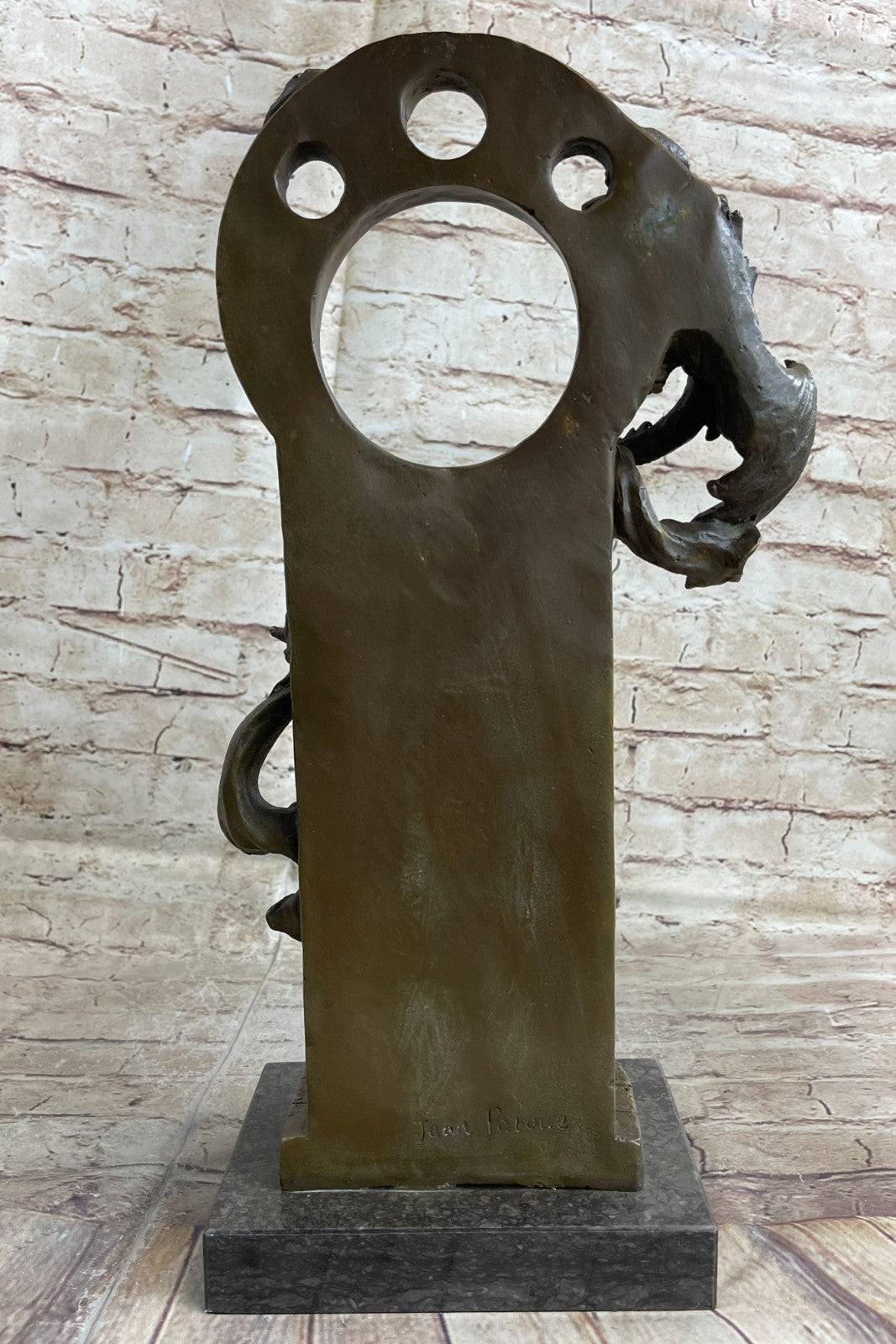 Bronze Hand Made Statue Statute A girl Holding Dragon Figurine Home Decoration