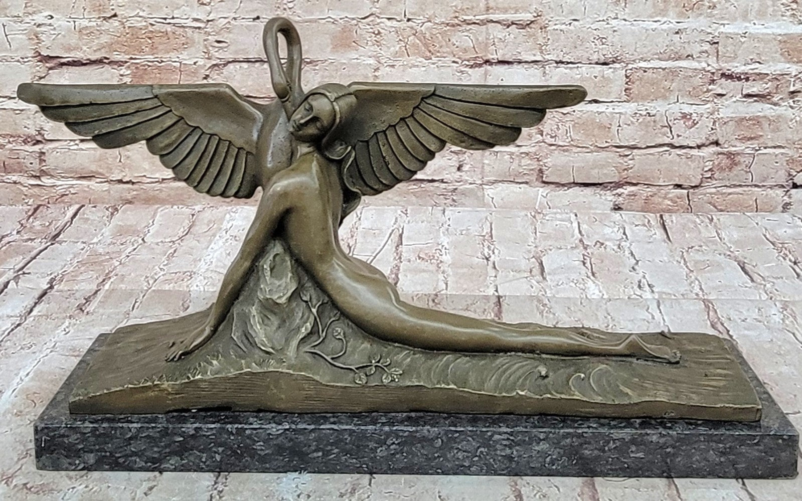 LEDA AND SWAN CLASSIC ARTWORK NUDE BRONZE SCULPTURE STATUE MYTHICAL GREEK GIFT