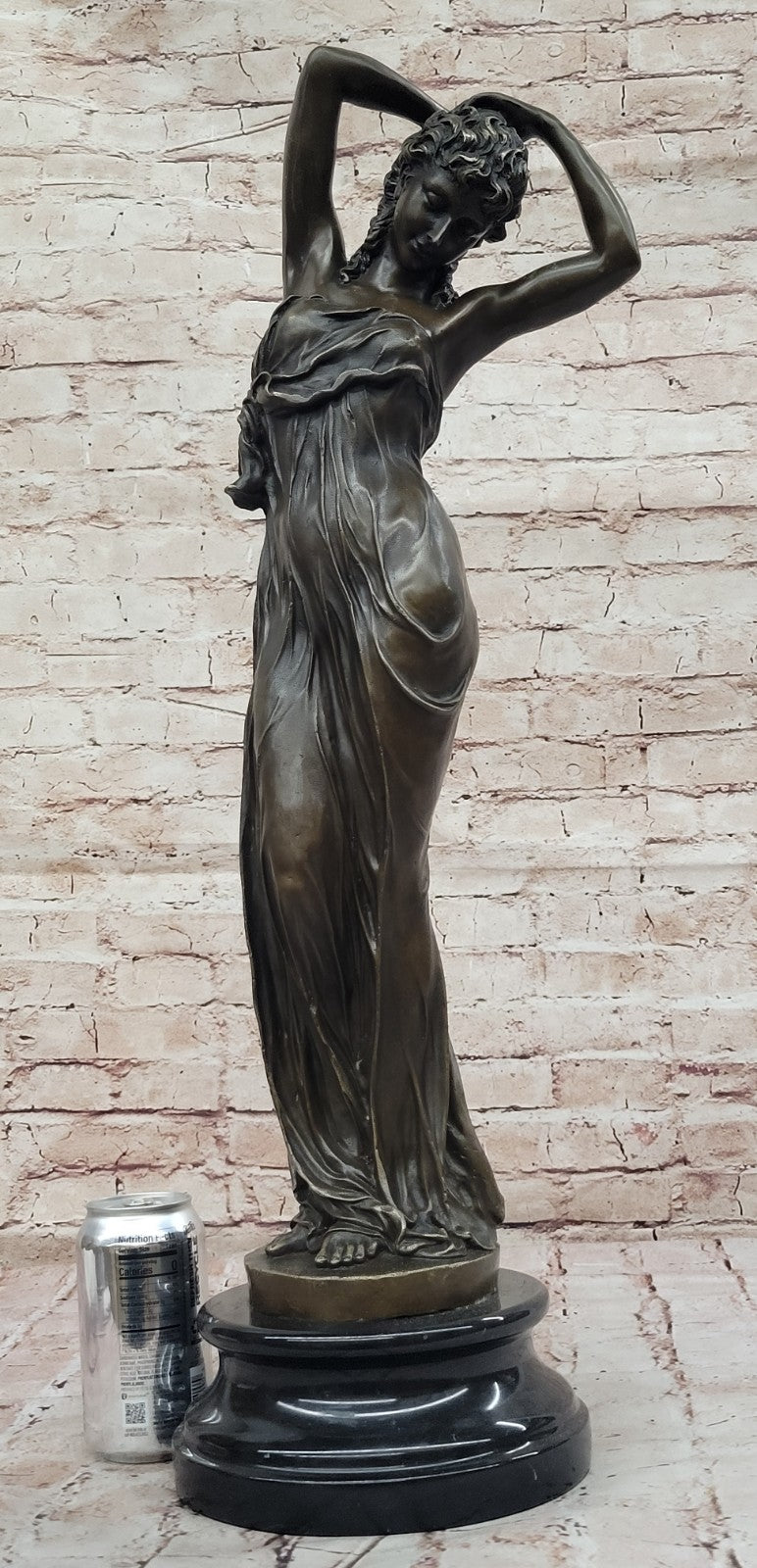 Hand Made Bronze Venus Woman Sculpture by A. Moreau Beautiful Classic Artwork Decor