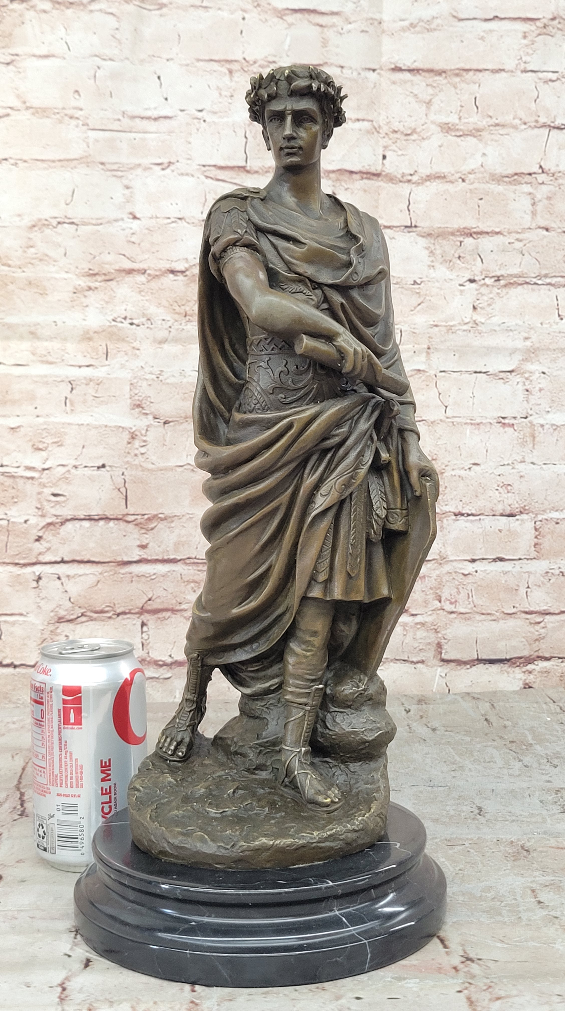 Caesar Vatican Italian Classic Art Portrait Bust Bronze Marble Statue Figurine