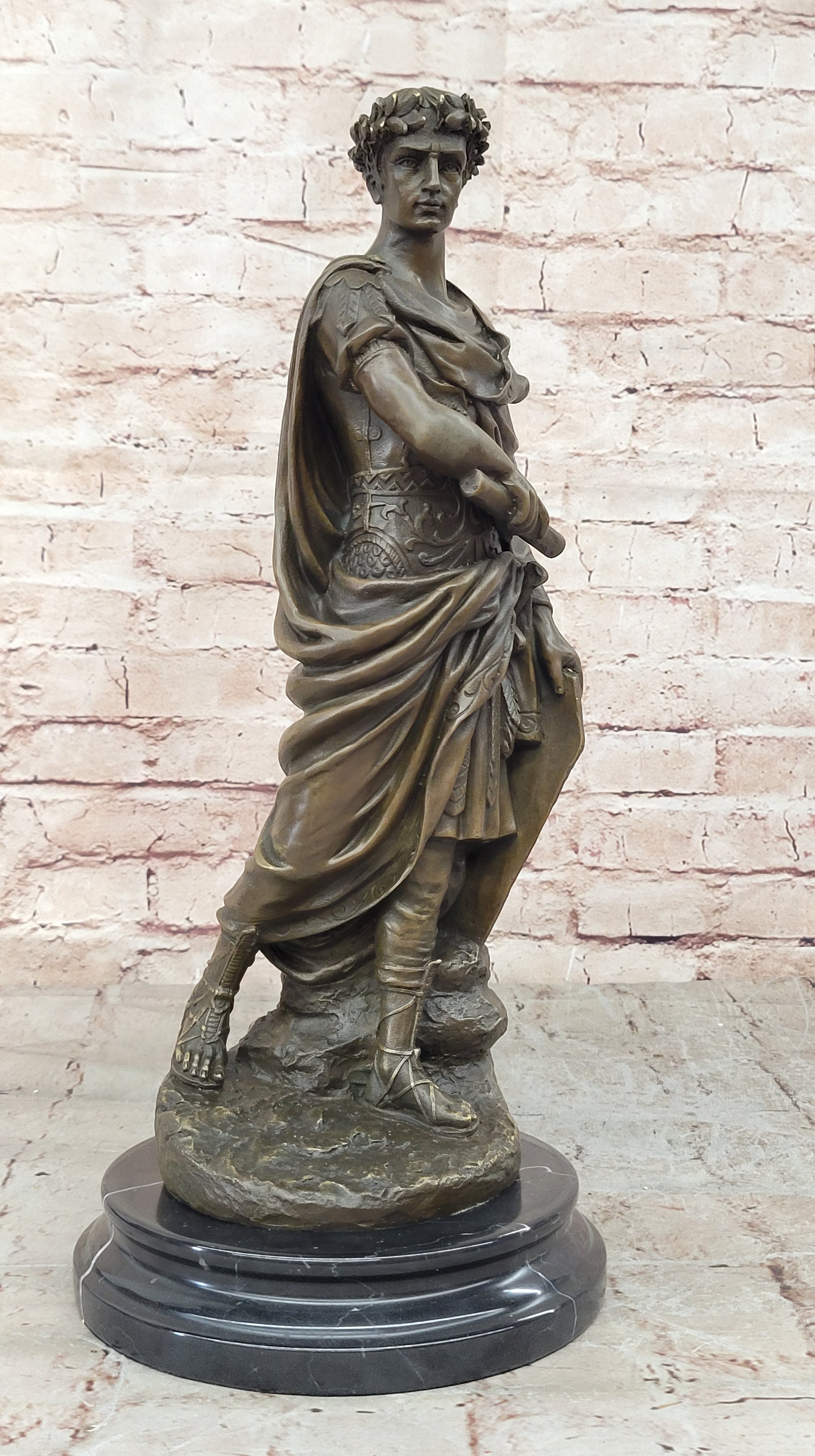 Caesar Vatican Italian Classic Art Portrait Bust Bronze Marble Statue Figurine