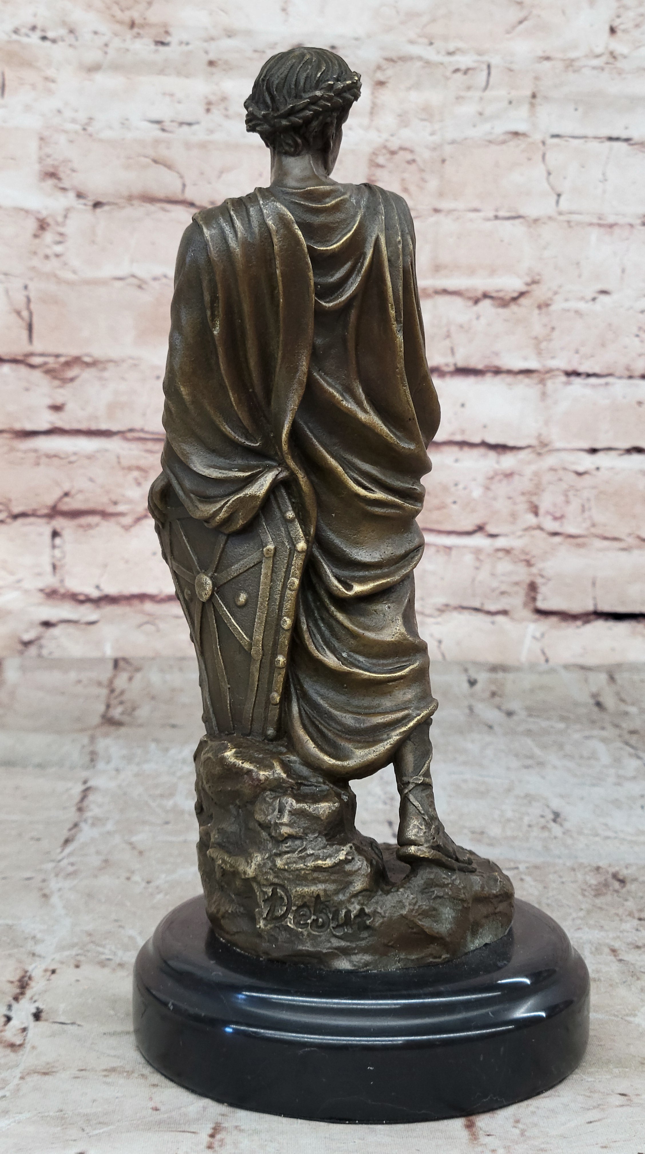 Handcrafted Detailed Julius Caesar Roman Emperor Made by Lost wax Method Bronze